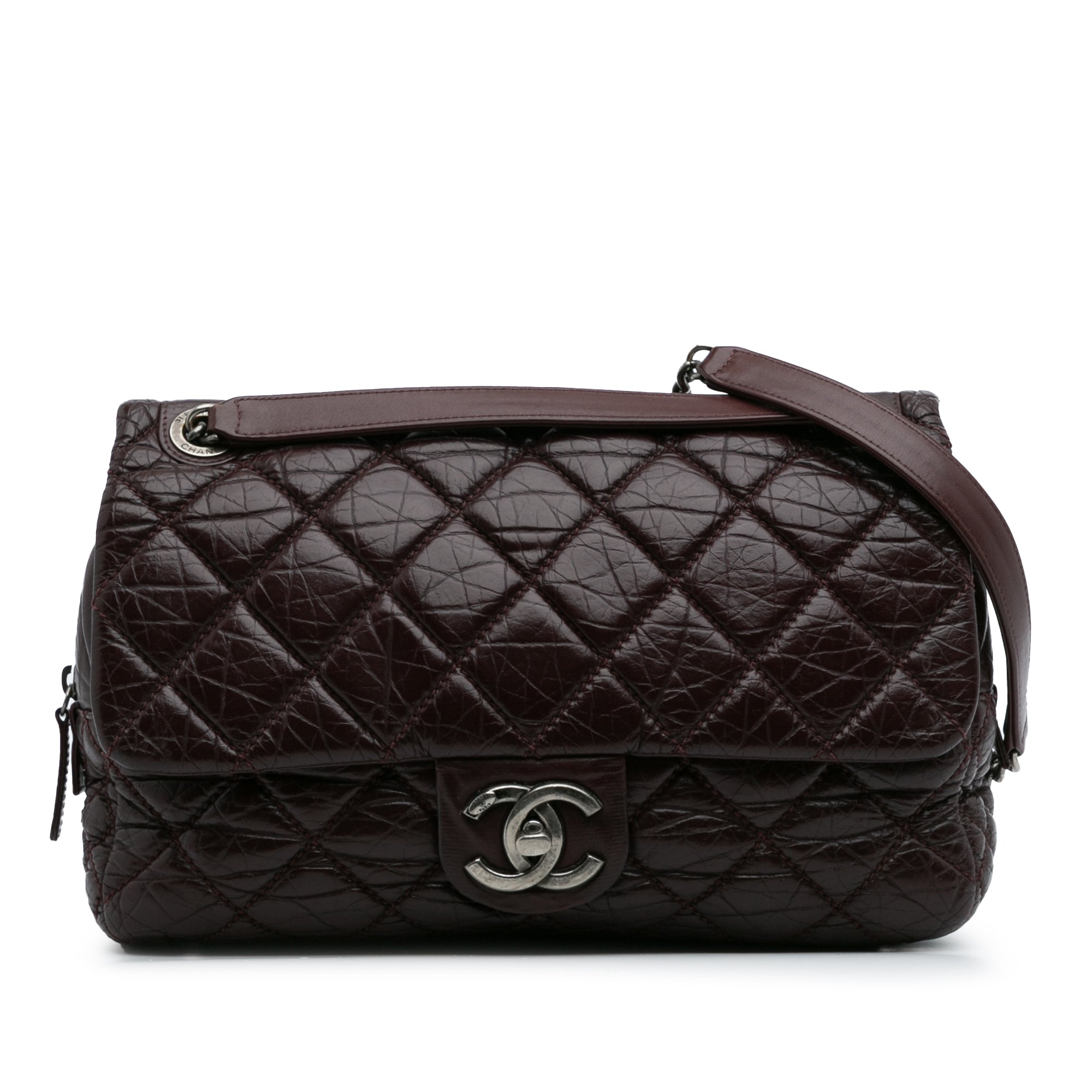 Chanel Jumbo Quilted Aged Calfskin New Portobello Flap - image 1