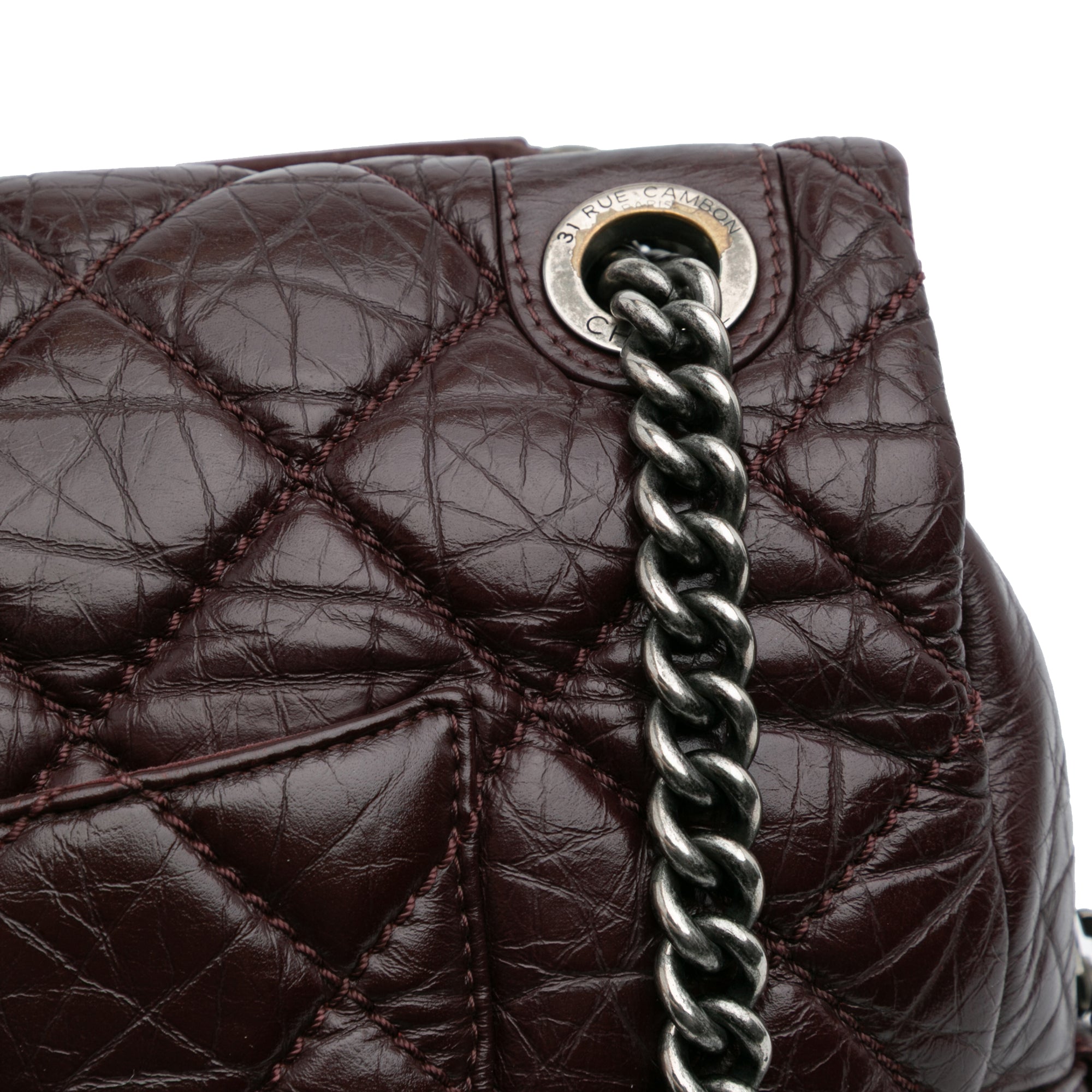 Chanel Jumbo Quilted Aged Calfskin New Portobello Flap - image 10