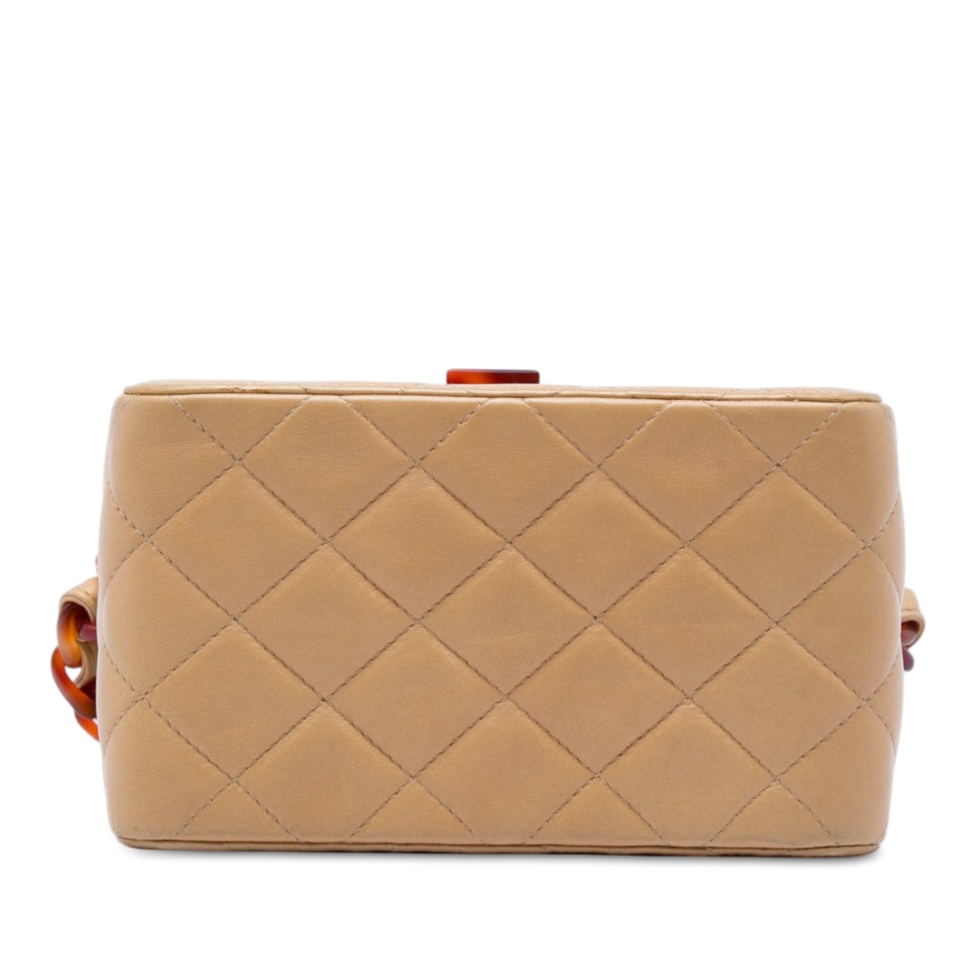 Chanel CC Quilted Lambskin Tortoiseshell Box Bag - image 3