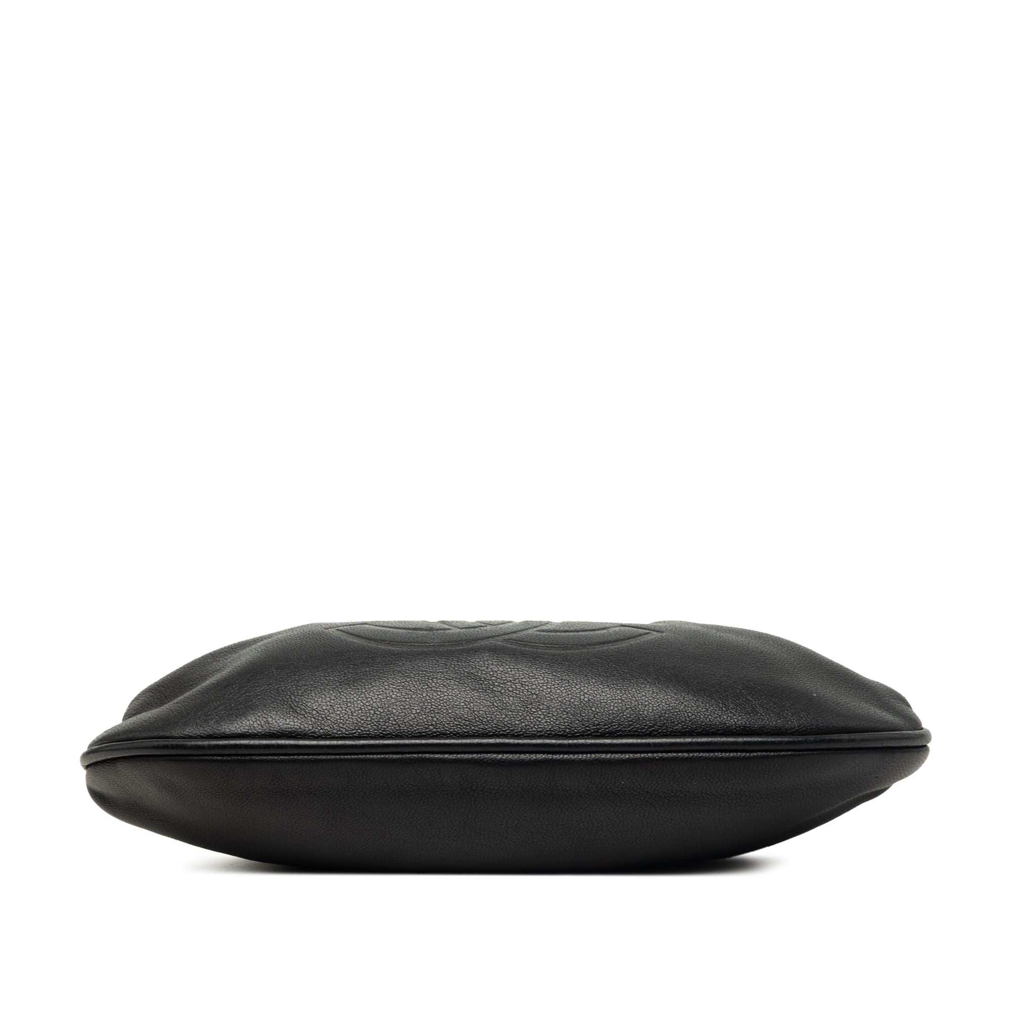 Chanel CC Lambskin Kiss Lock Evening Clutch with Chain - image 3
