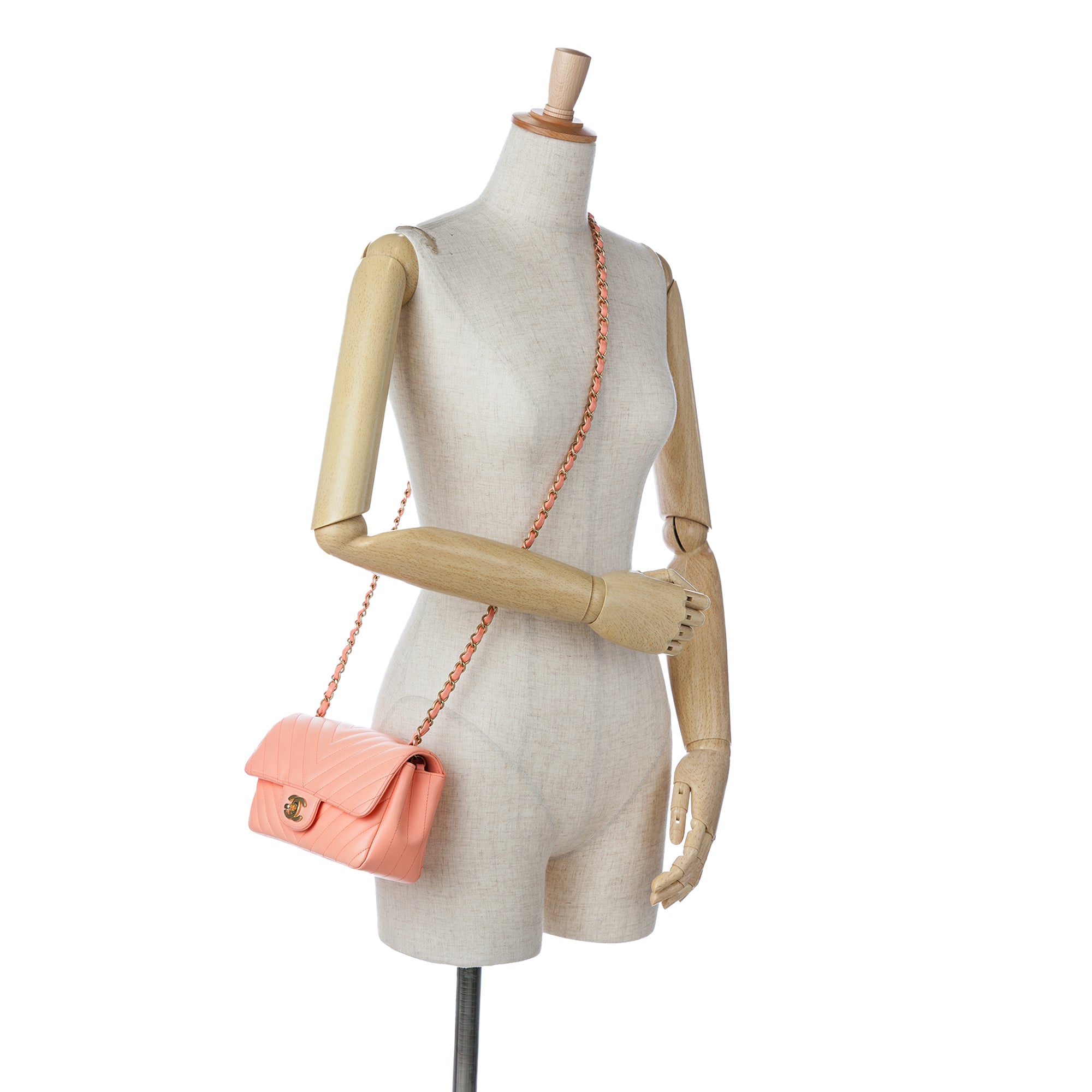 Chanel Mini Rectangular Classic Chevron Lambskin Single Flap - image 13