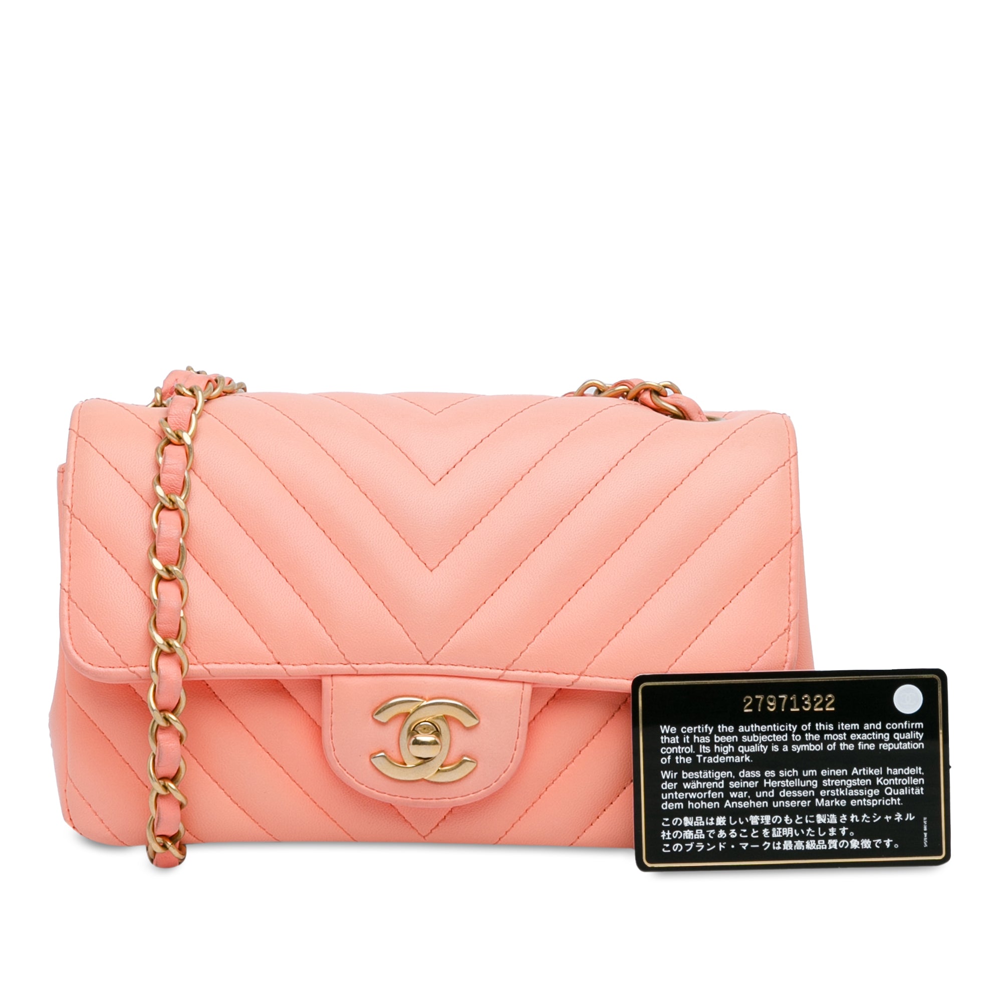 Chanel Mini Rectangular Classic Chevron Lambskin Single Flap - image 14
