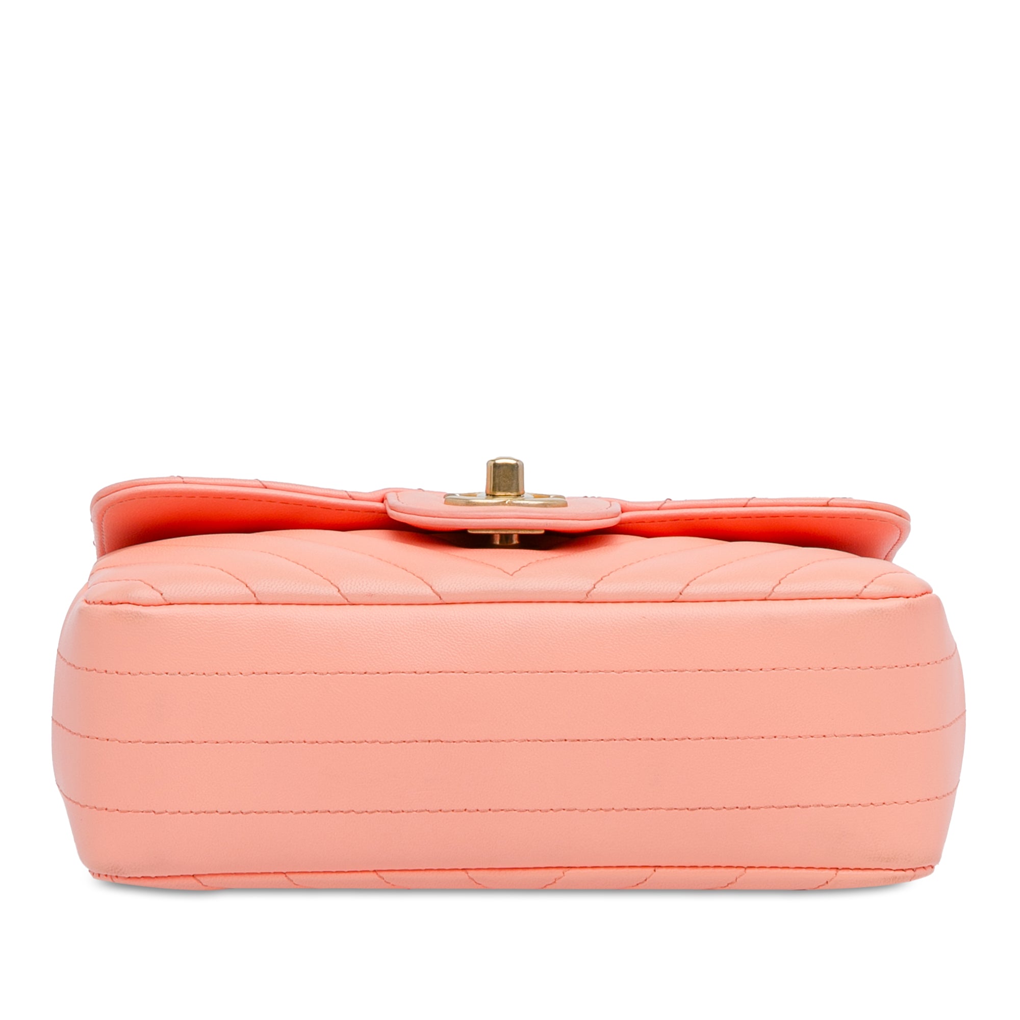Chanel Mini Rectangular Classic Chevron Lambskin Single Flap - image 4