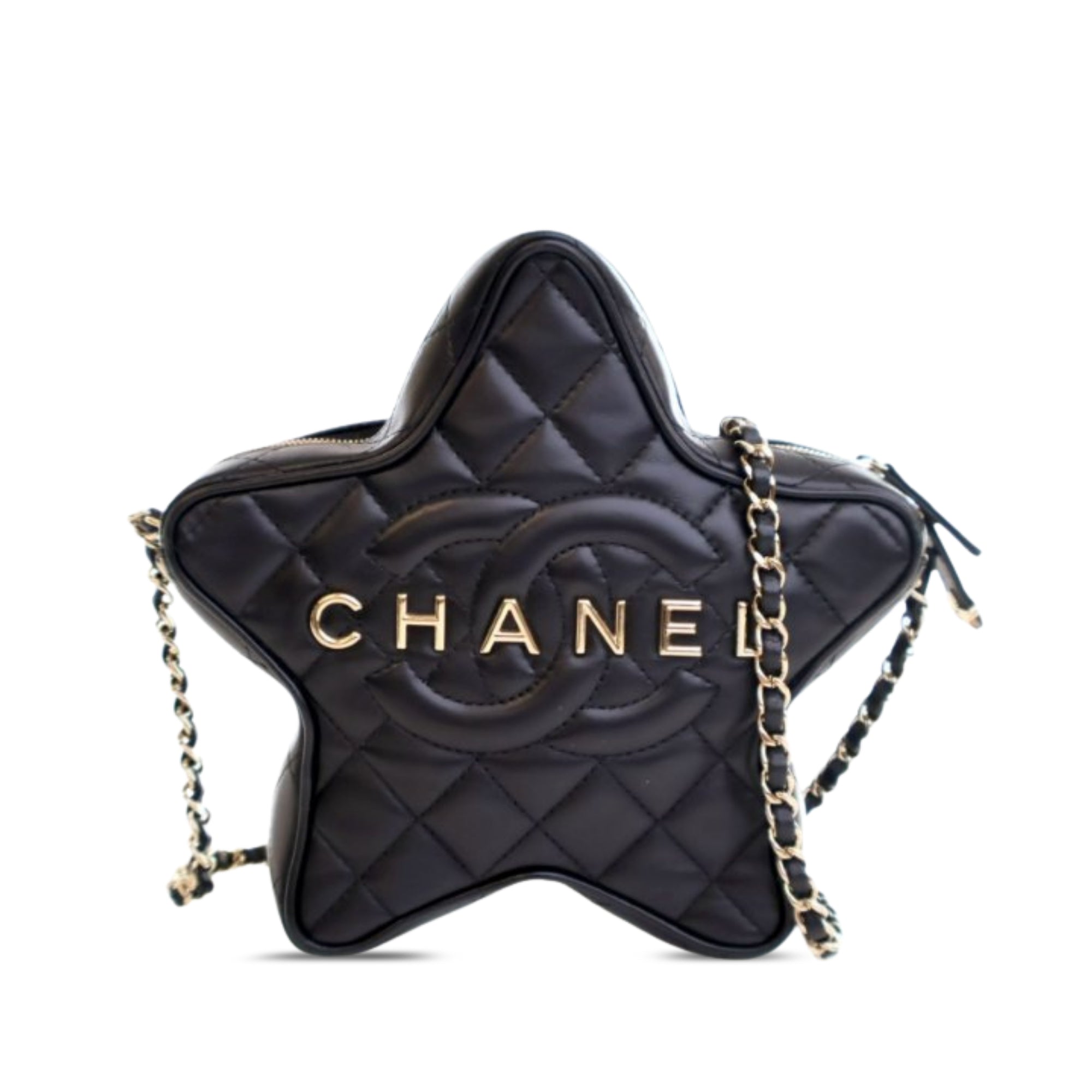 Chanel Quilted Lambskin Walk Of Fame Star Crossbody - image 1