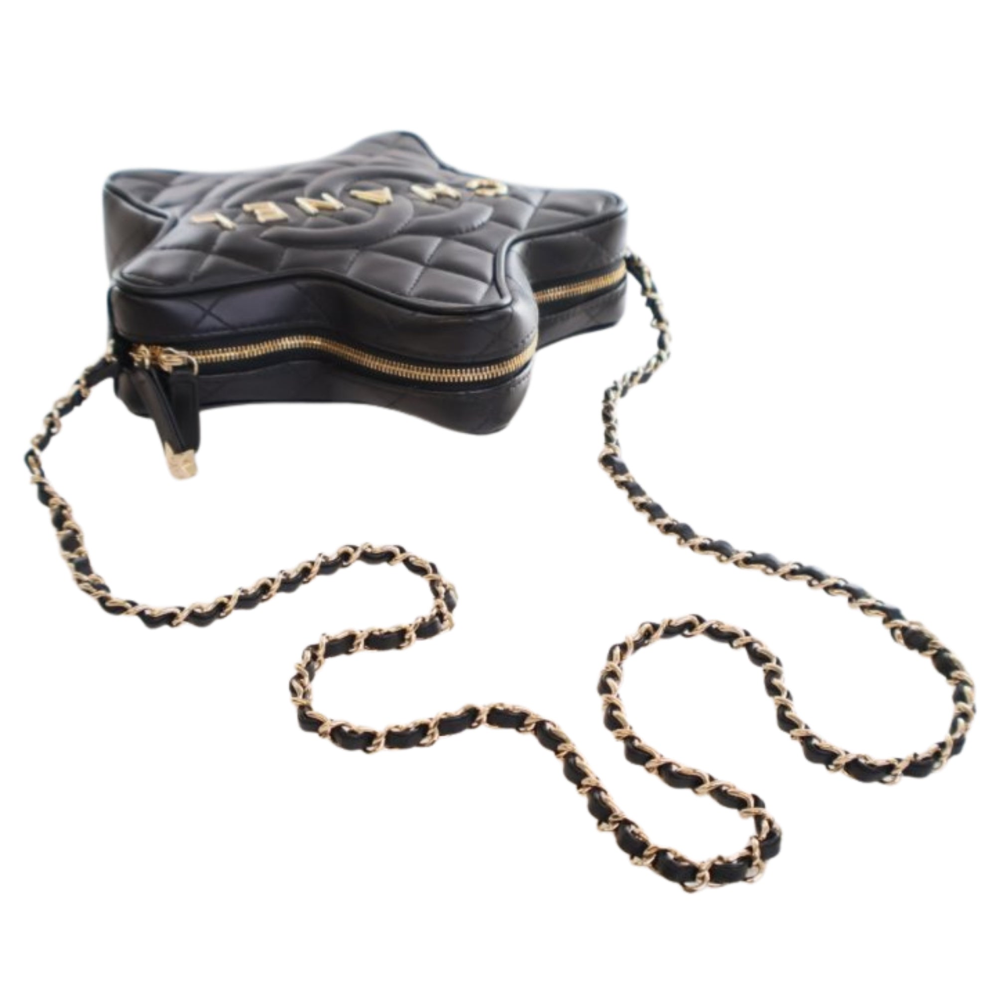 Chanel Quilted Lambskin Walk Of Fame Star Crossbody - image 15