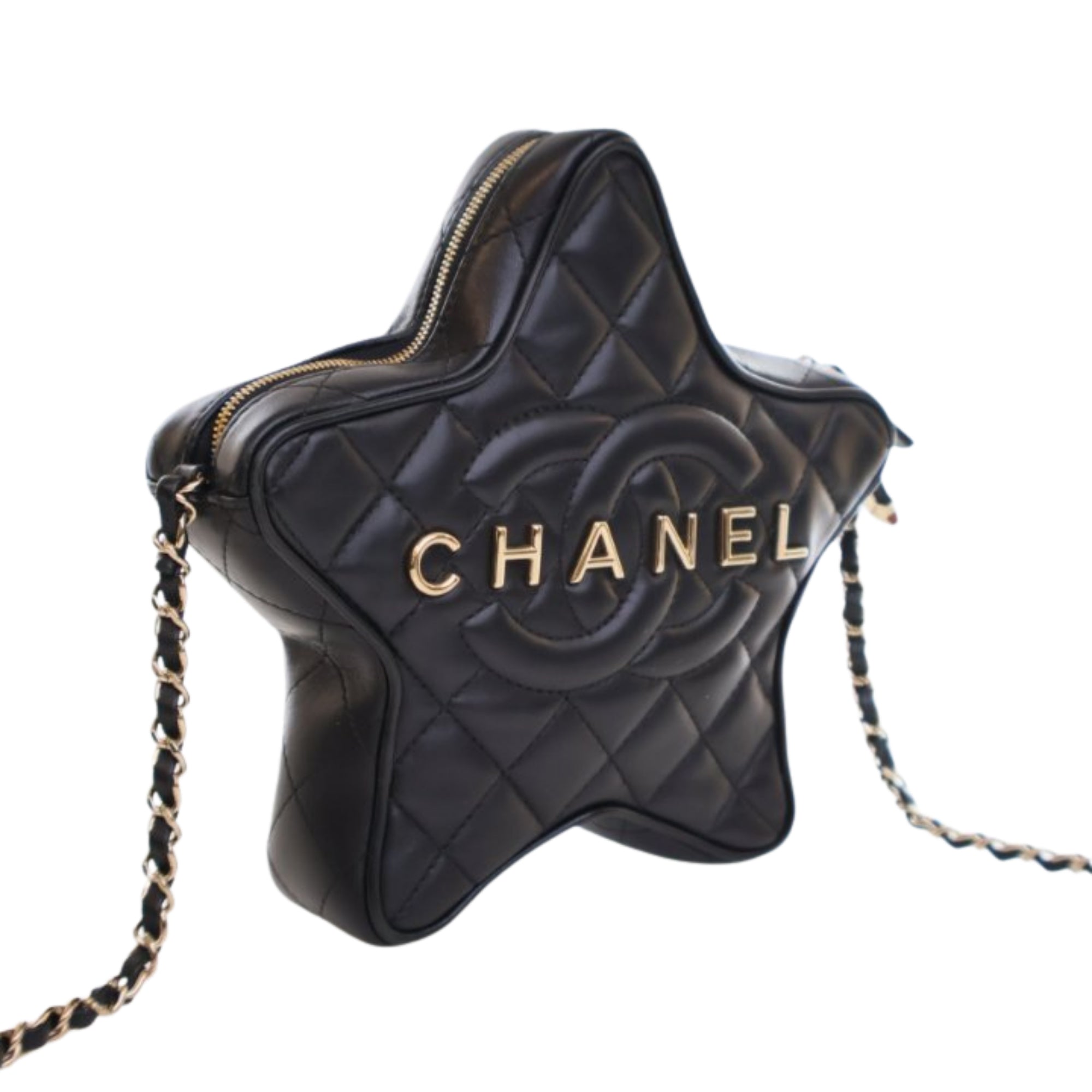 Chanel Quilted Lambskin Walk Of Fame Star Crossbody - image 5