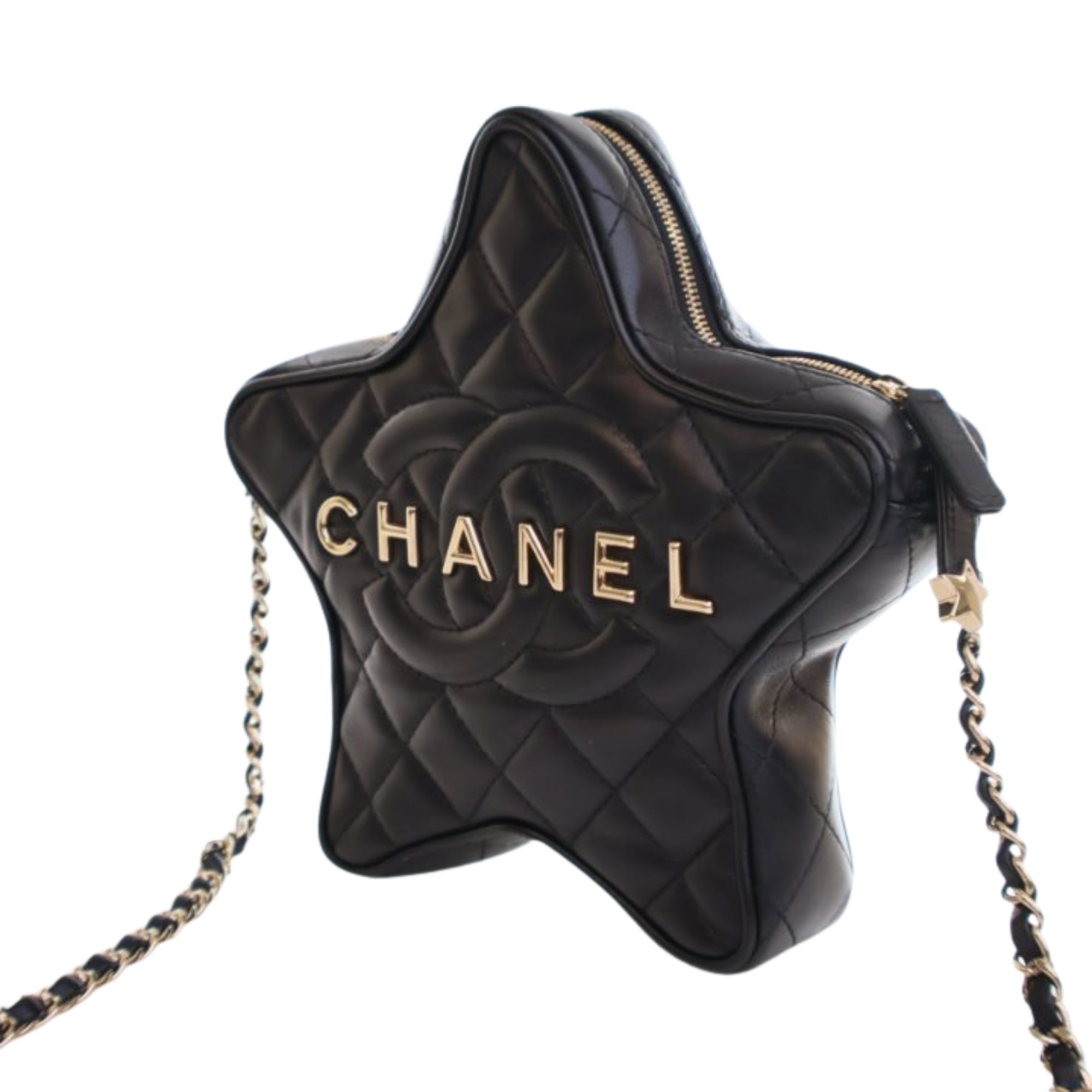 Chanel Quilted Lambskin Walk Of Fame Star Crossbody - image 6