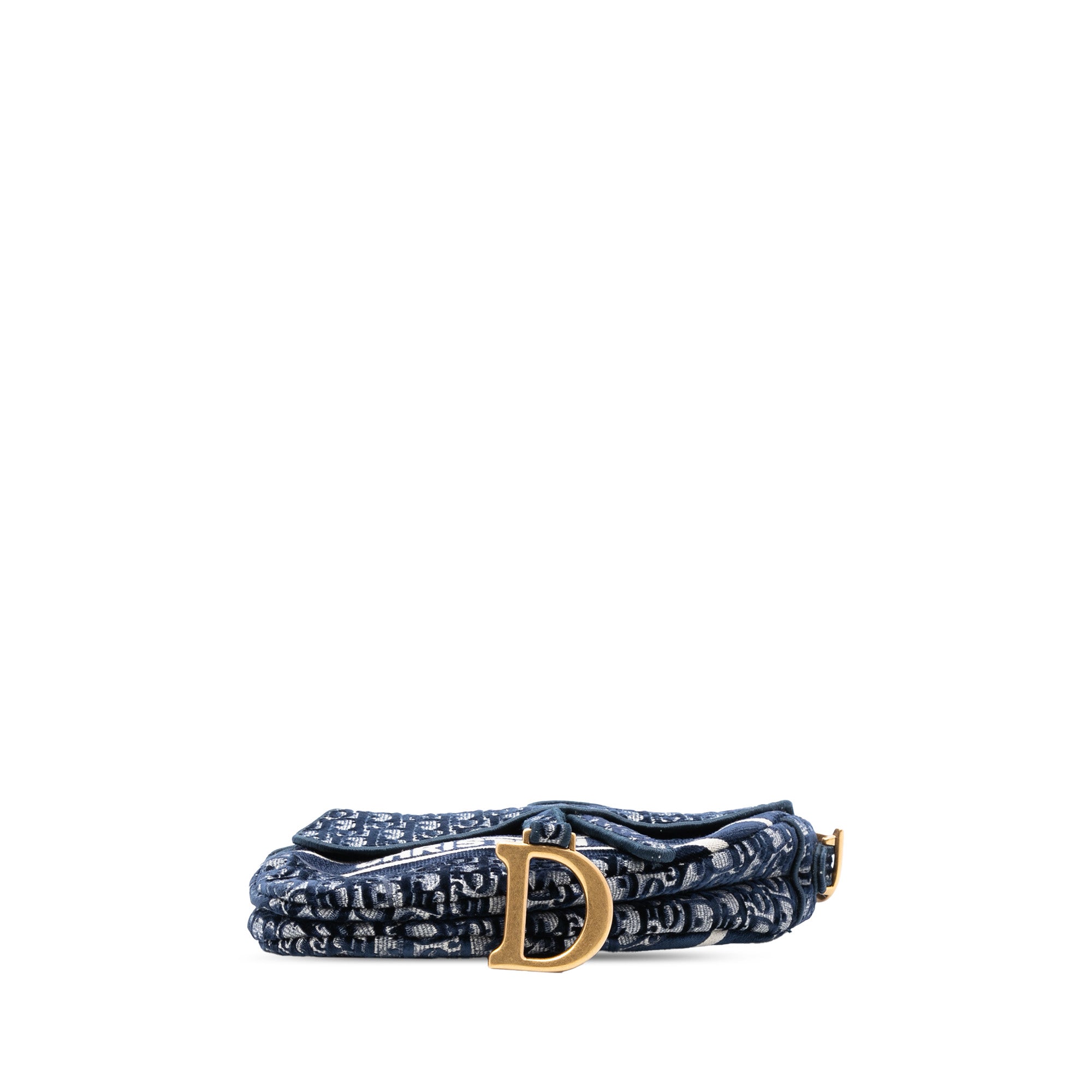 Dior Oblique Embroidered Canvas Saddle Bag - image 3