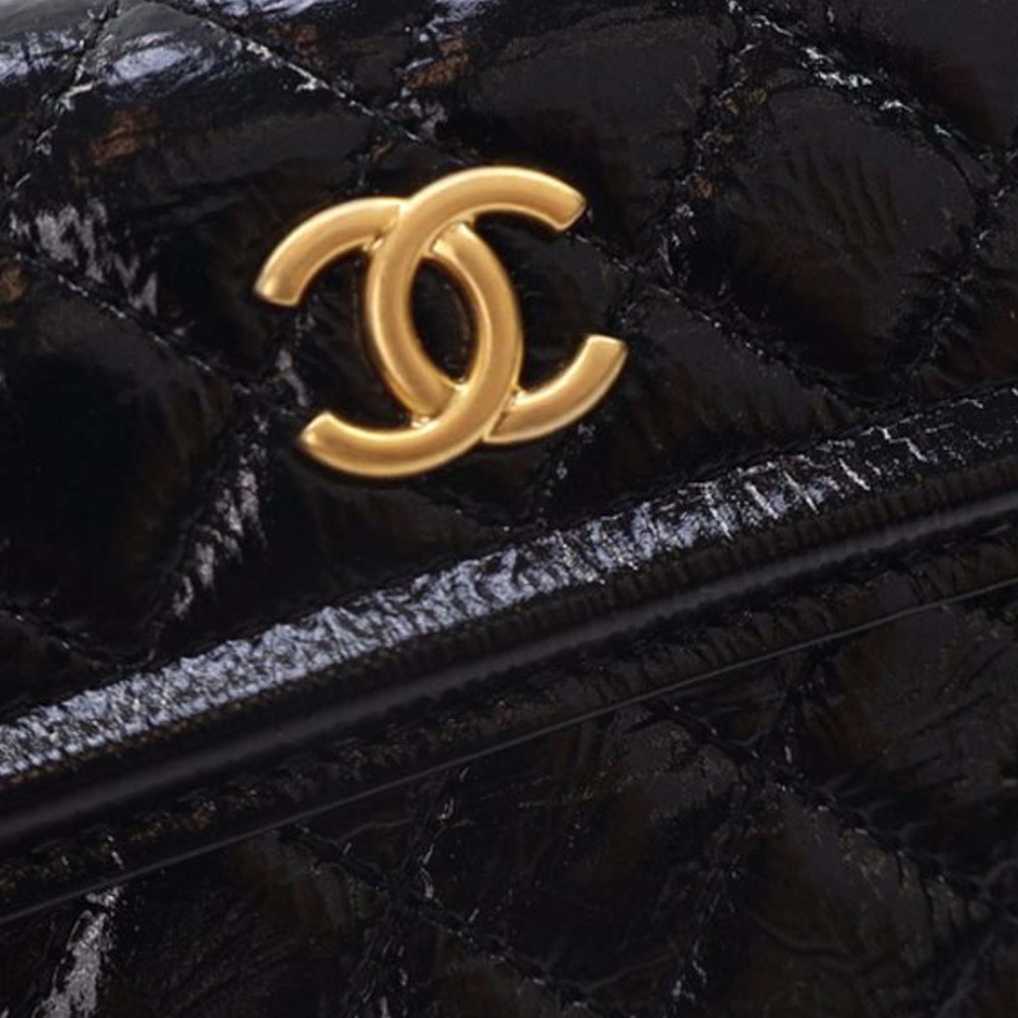 Chanel Quilted Shiny Aged Calfskin Waist Belt Bag - image 10