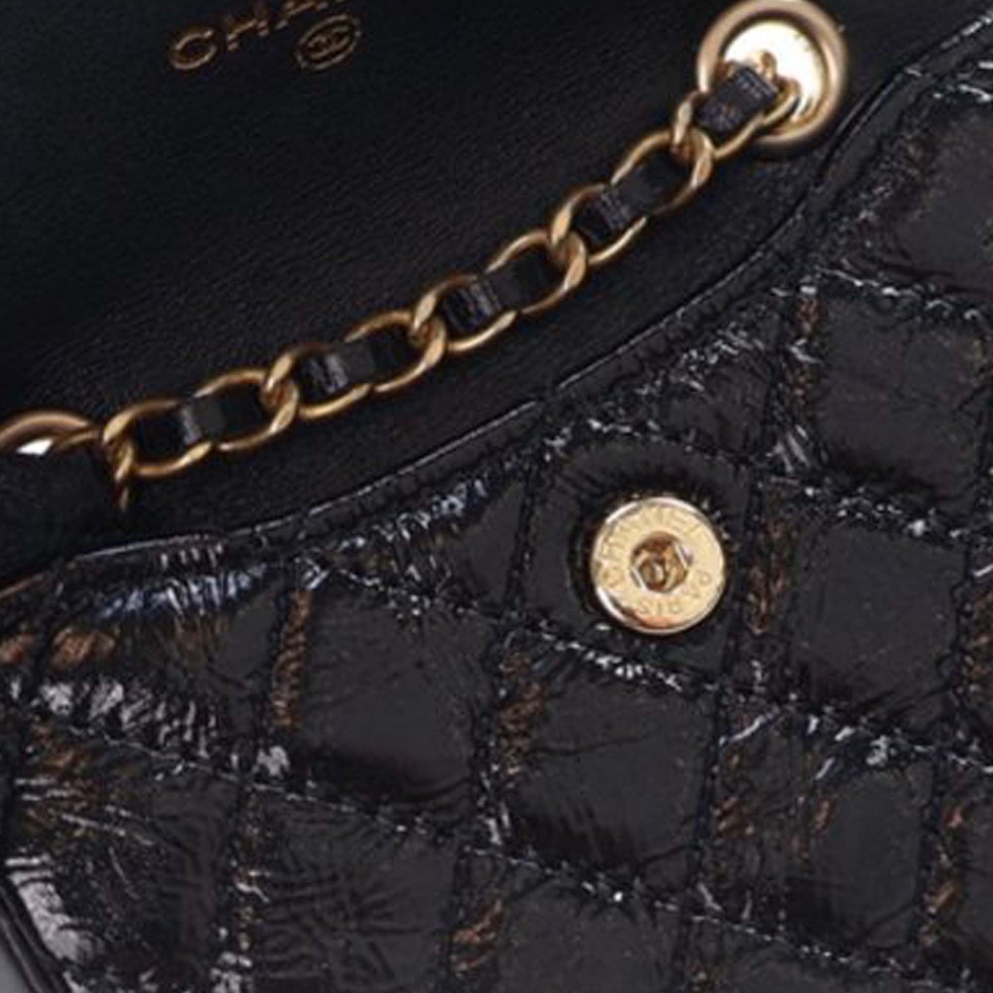 Chanel Quilted Shiny Aged Calfskin Waist Belt Bag - image 13