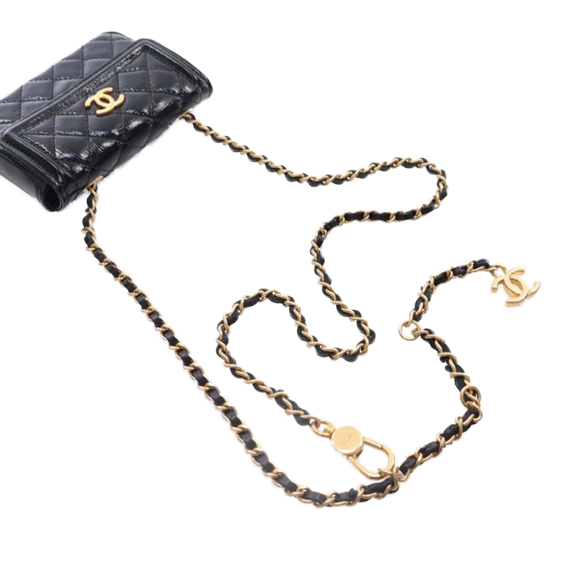 Chanel Quilted Shiny Aged Calfskin Waist Belt Bag - image 15