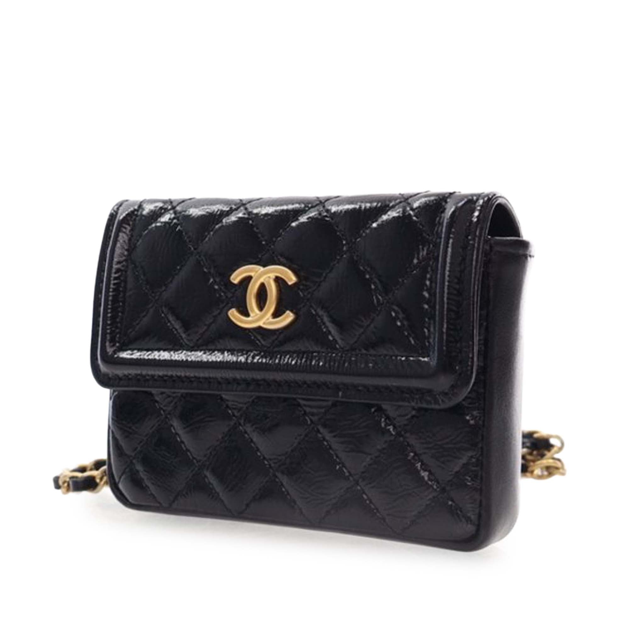 Chanel Quilted Shiny Aged Calfskin Waist Belt Bag - image 3