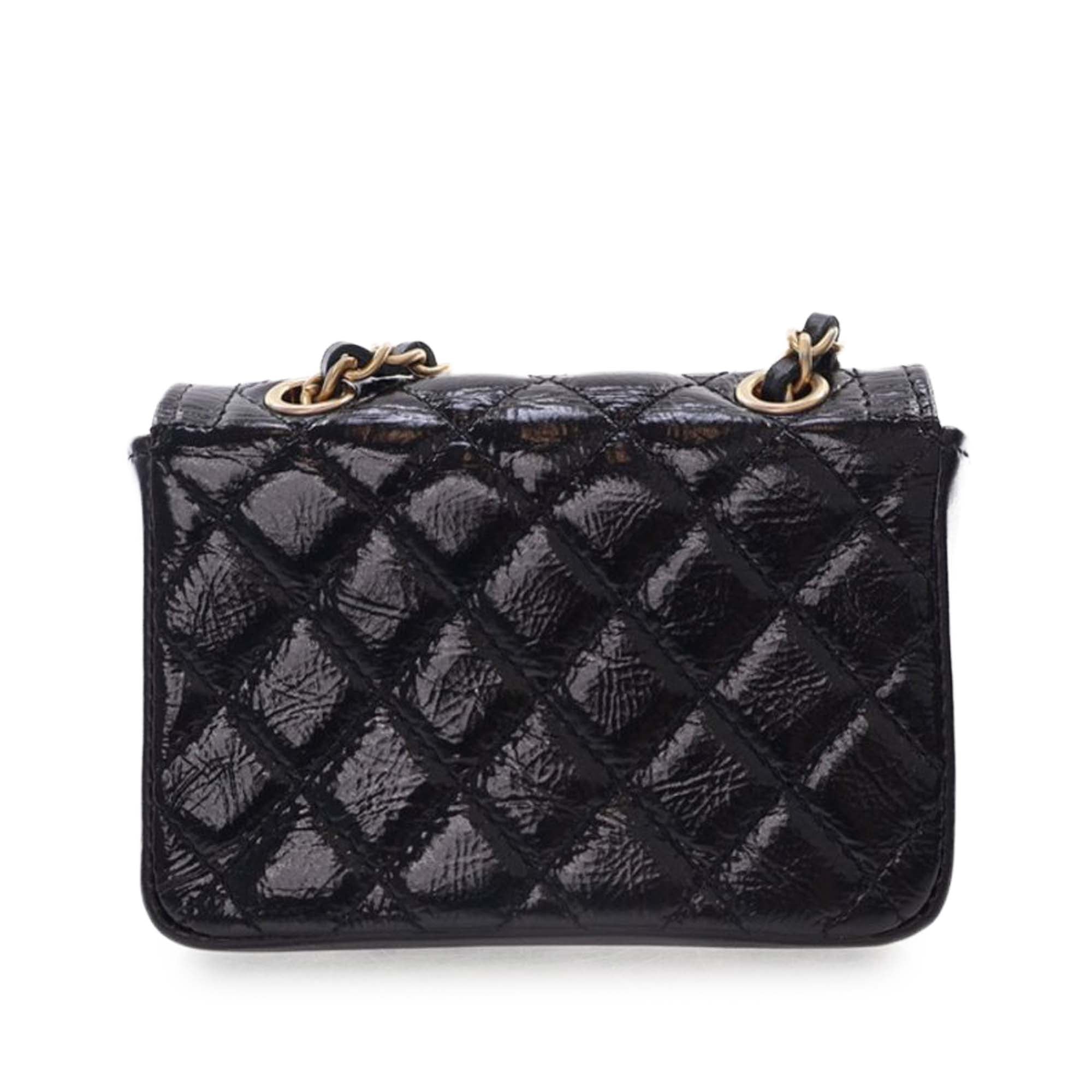 Chanel Quilted Shiny Aged Calfskin Waist Belt Bag - image 4