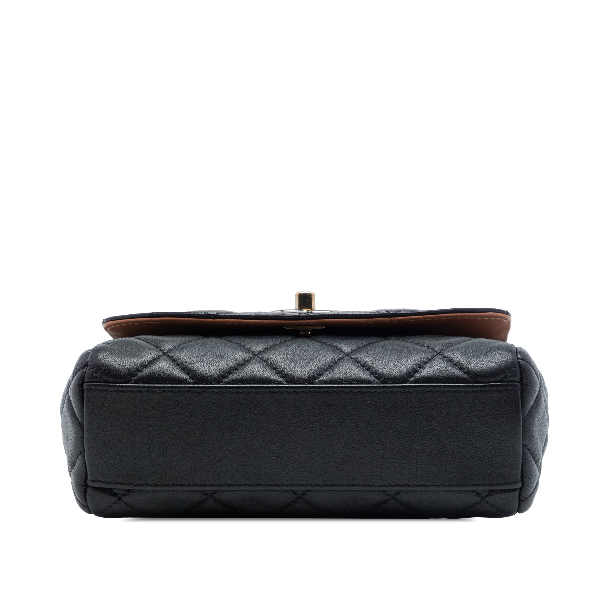 Chanel Small Quilted Lambskin Cocovado Ribbon Chain Flap - image 3