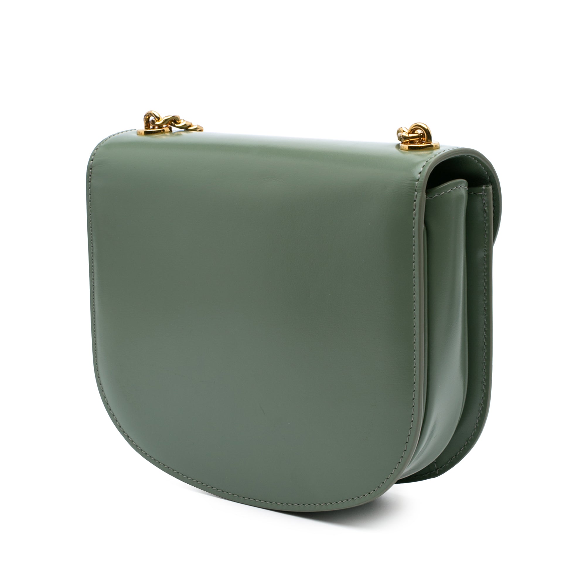 Celine Teen Shiny Calfskin Triomphe Besace Clea Chain Crossbody - image 2