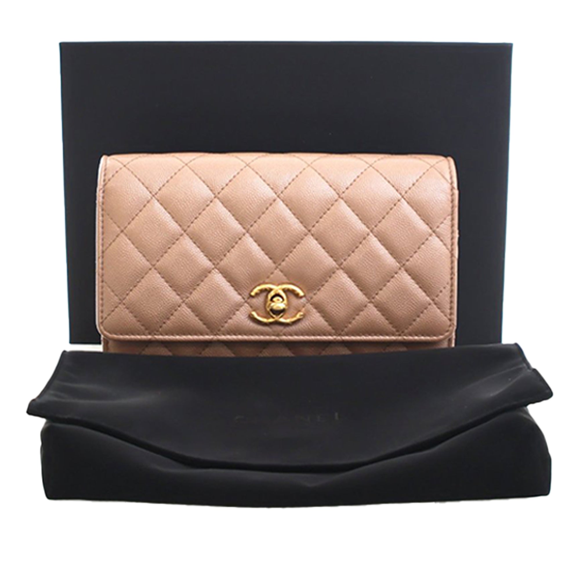 Chanel CC Quilted Caviar Wallet on Chain - image 15