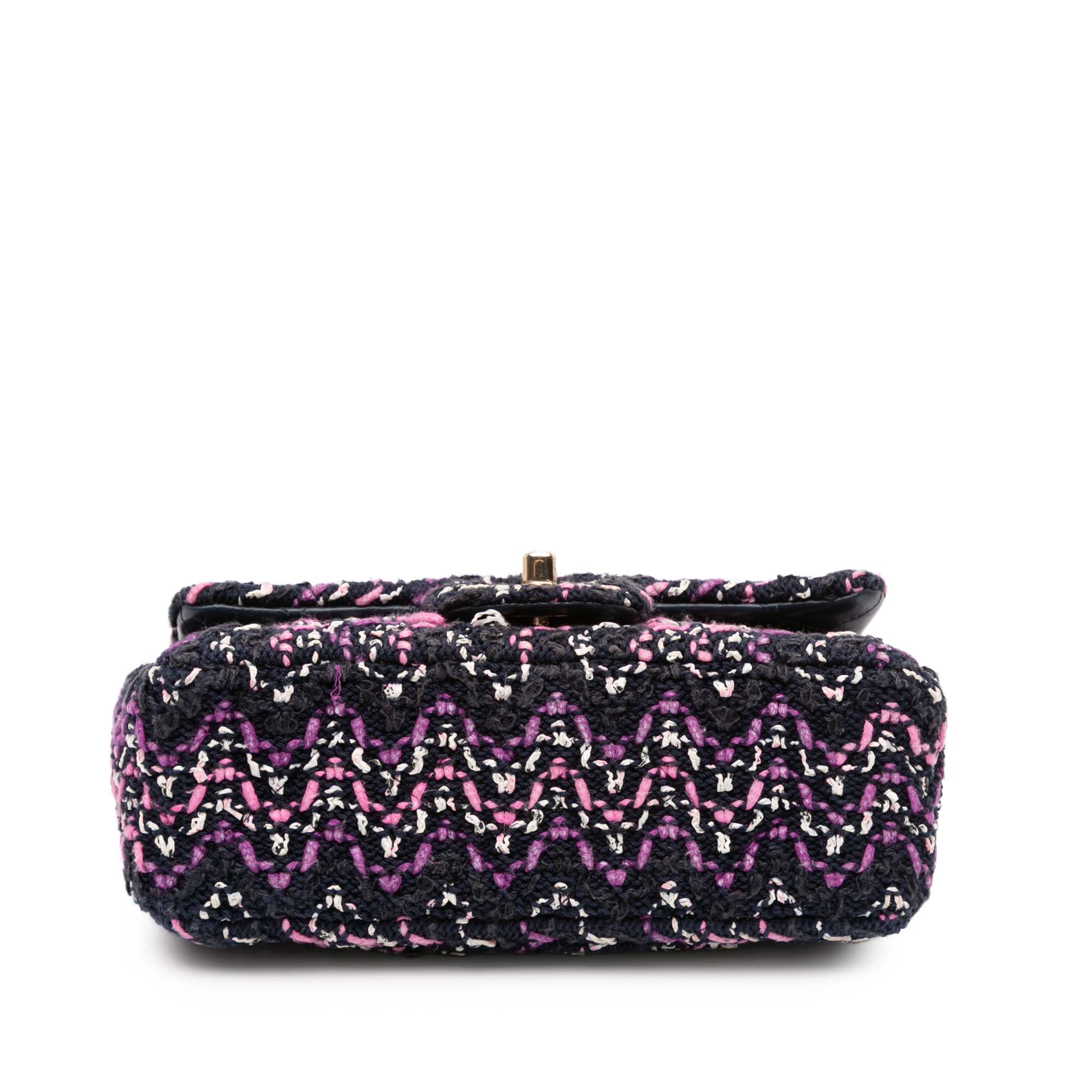 Chanel Mini Rectangular Classic Multicolor Cotton Stitched Single Flap - image 3
