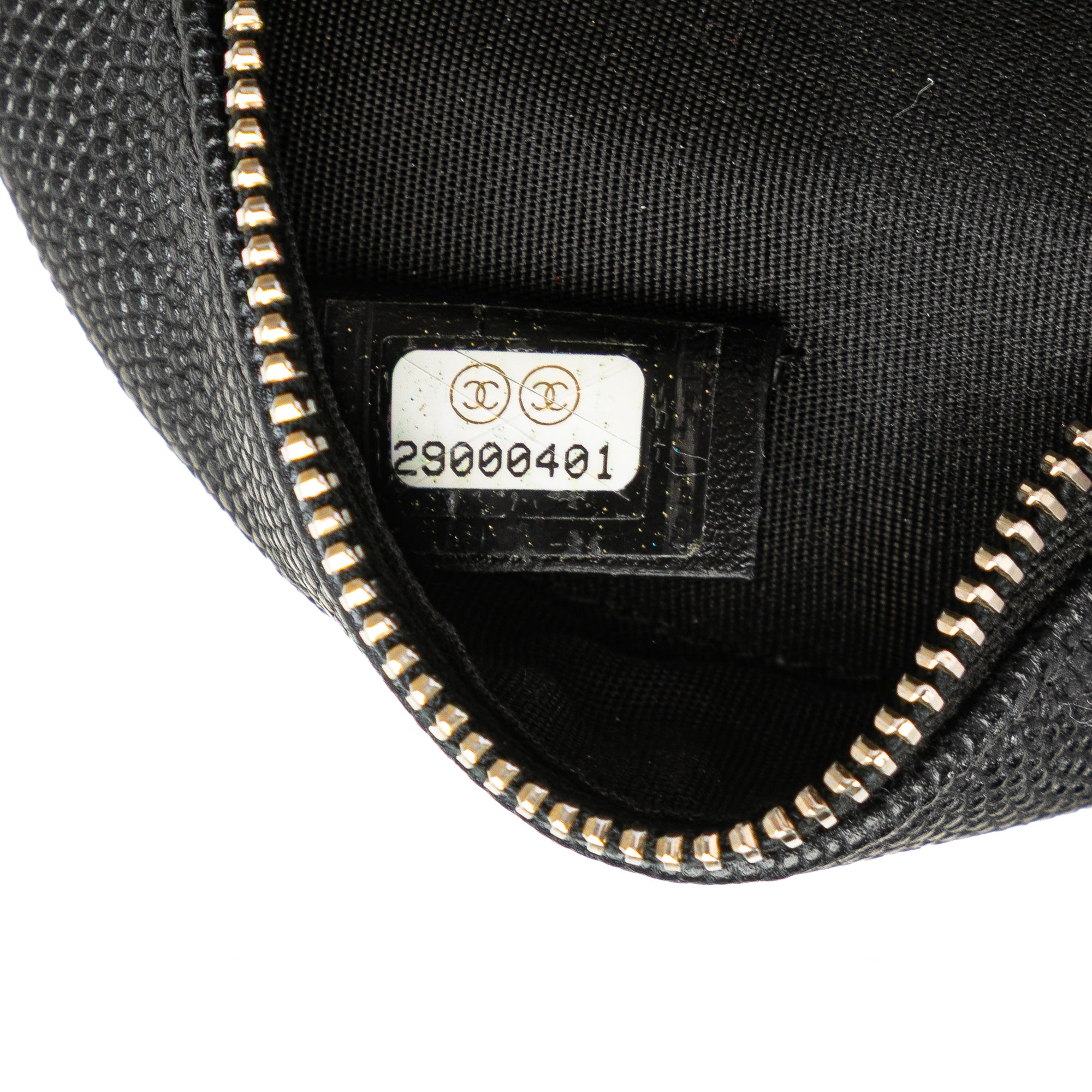 Chanel Caviar CC Filigree Round Clutch with Chain - image 6