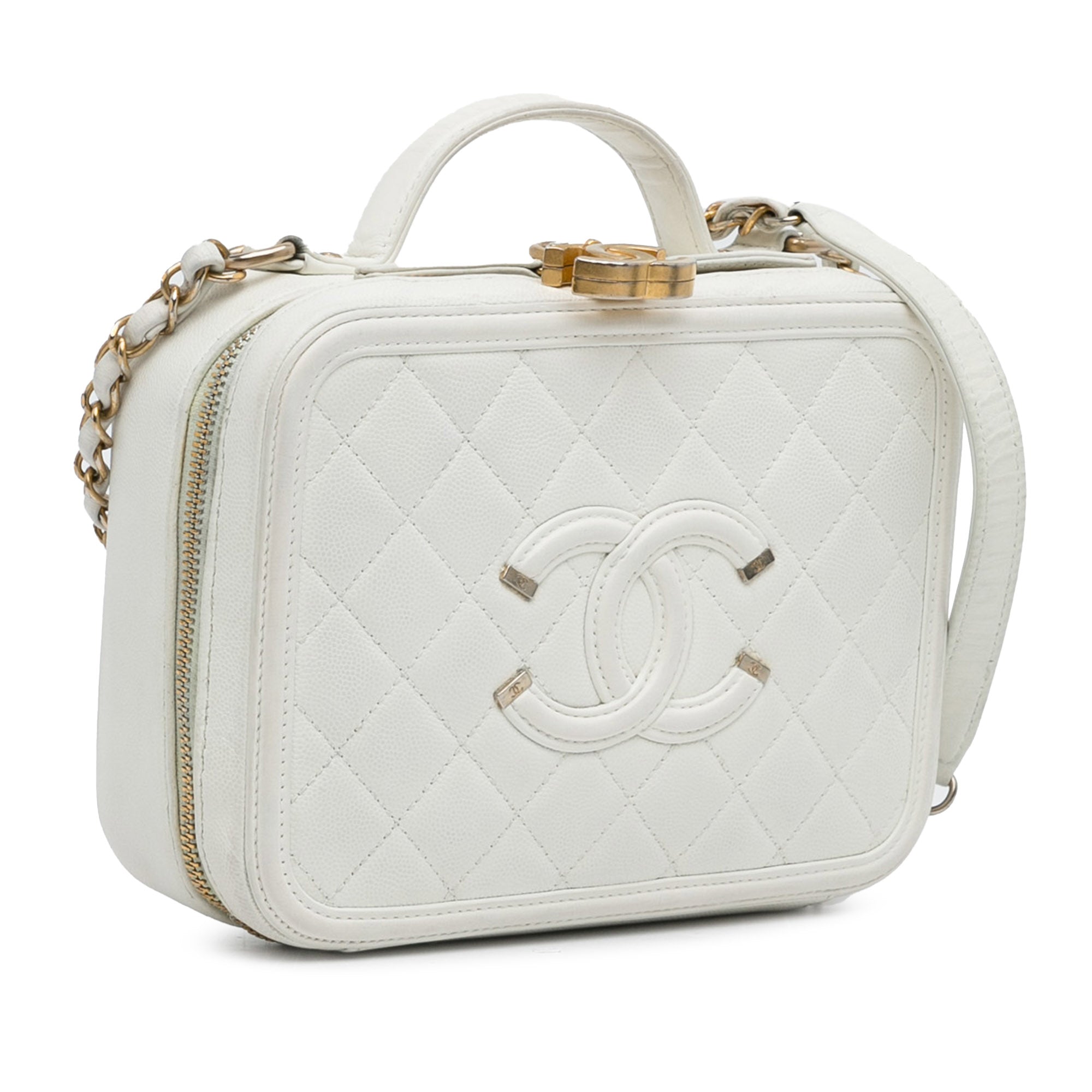Chanel Medium Caviar Filigree Vanity Case - image 2