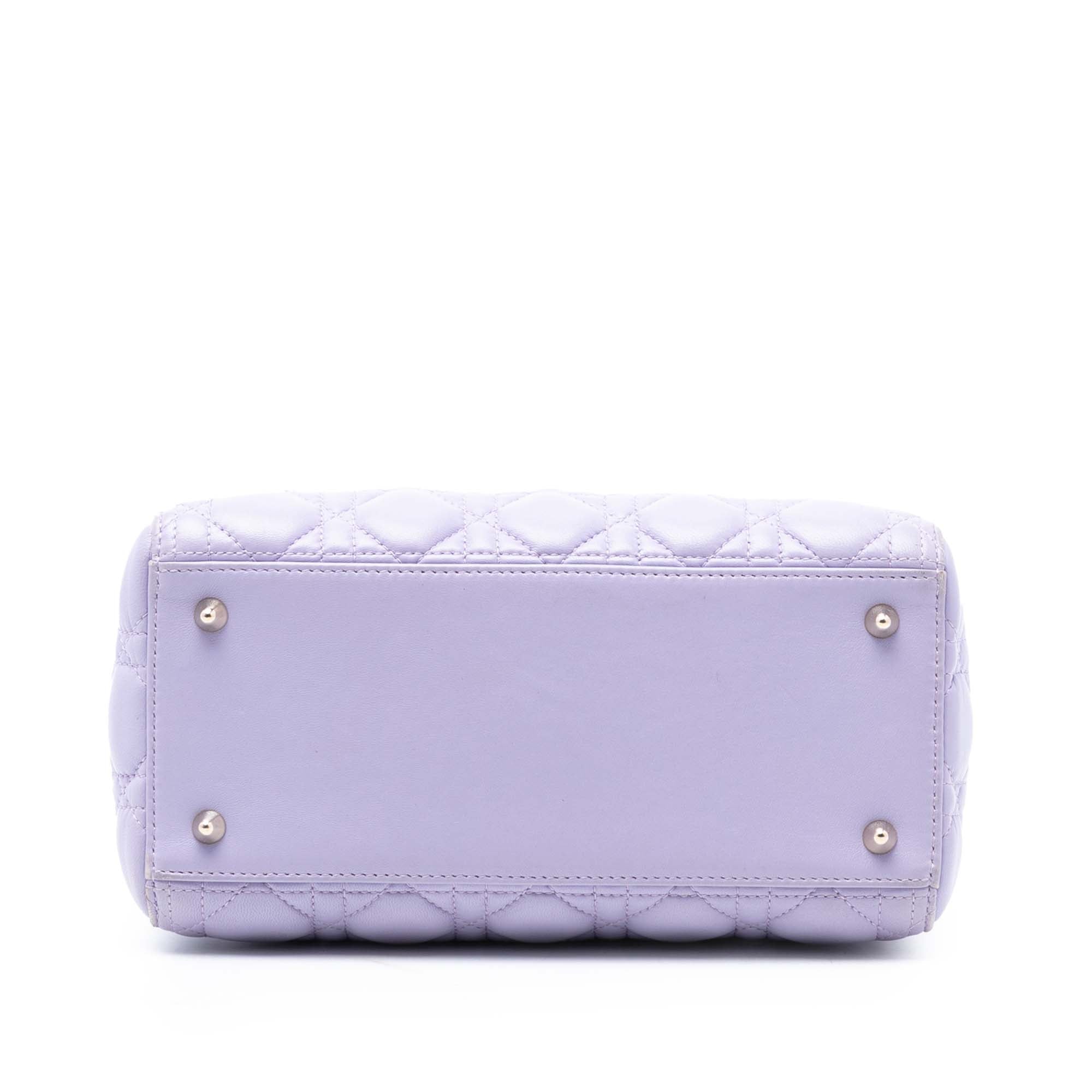 Dior Medium Lambskin Cannage Lady Dior - image 3