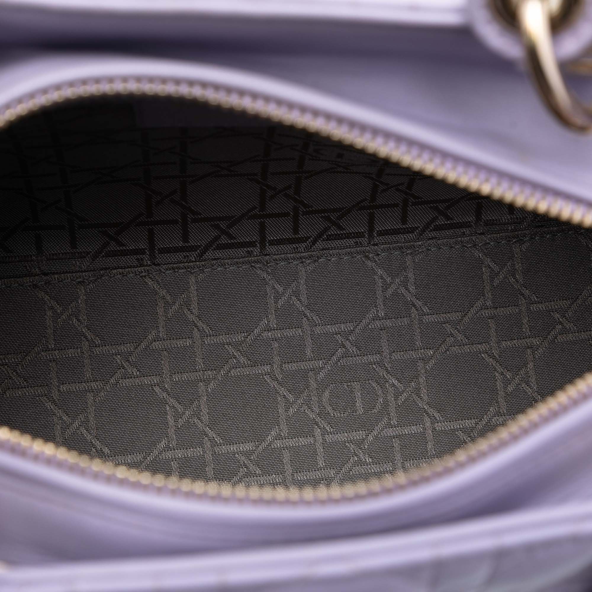 Dior Medium Lambskin Cannage Lady Dior - image 4