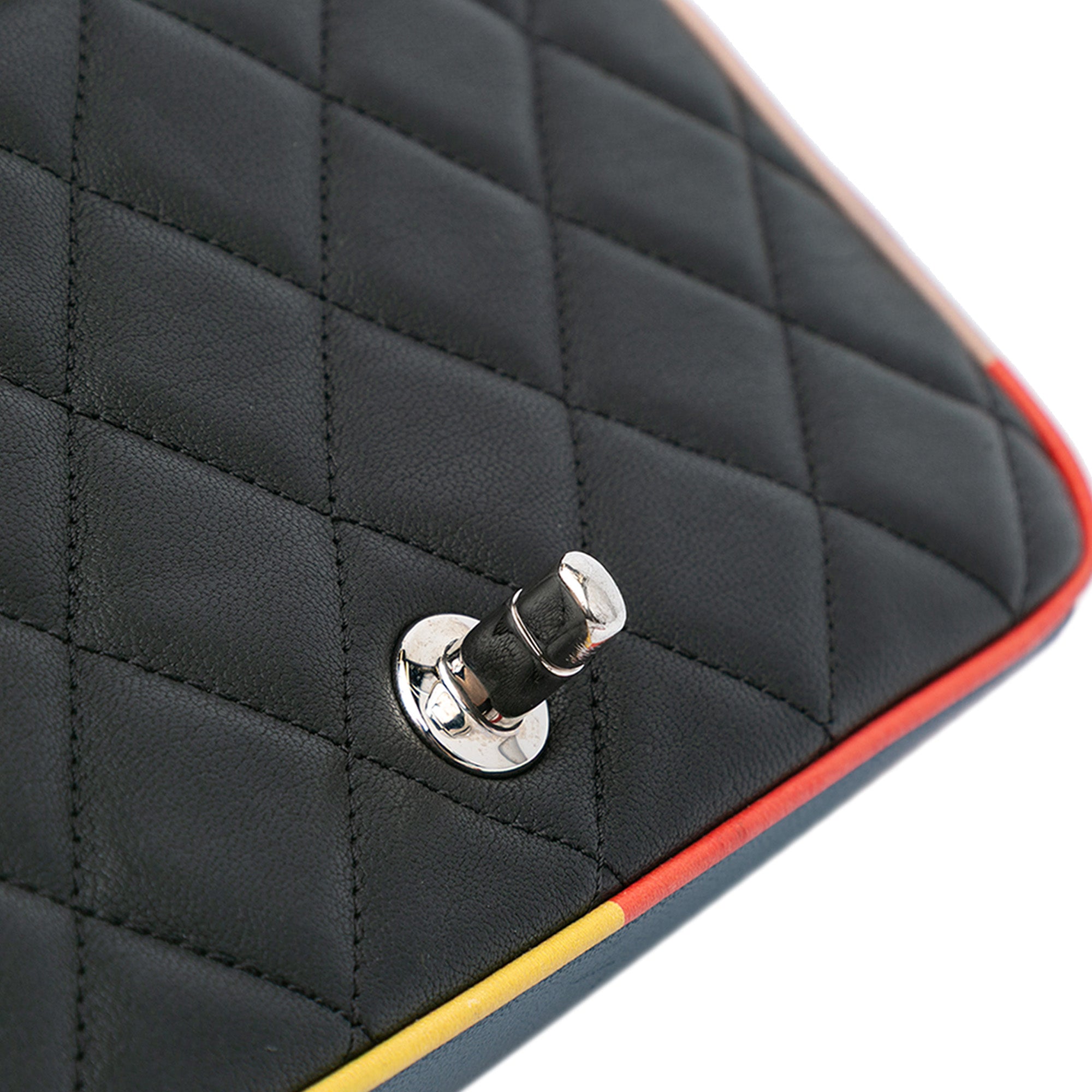 Chanel Small Quilted Lambskin Acrylic Cuba Color Flap - image 8