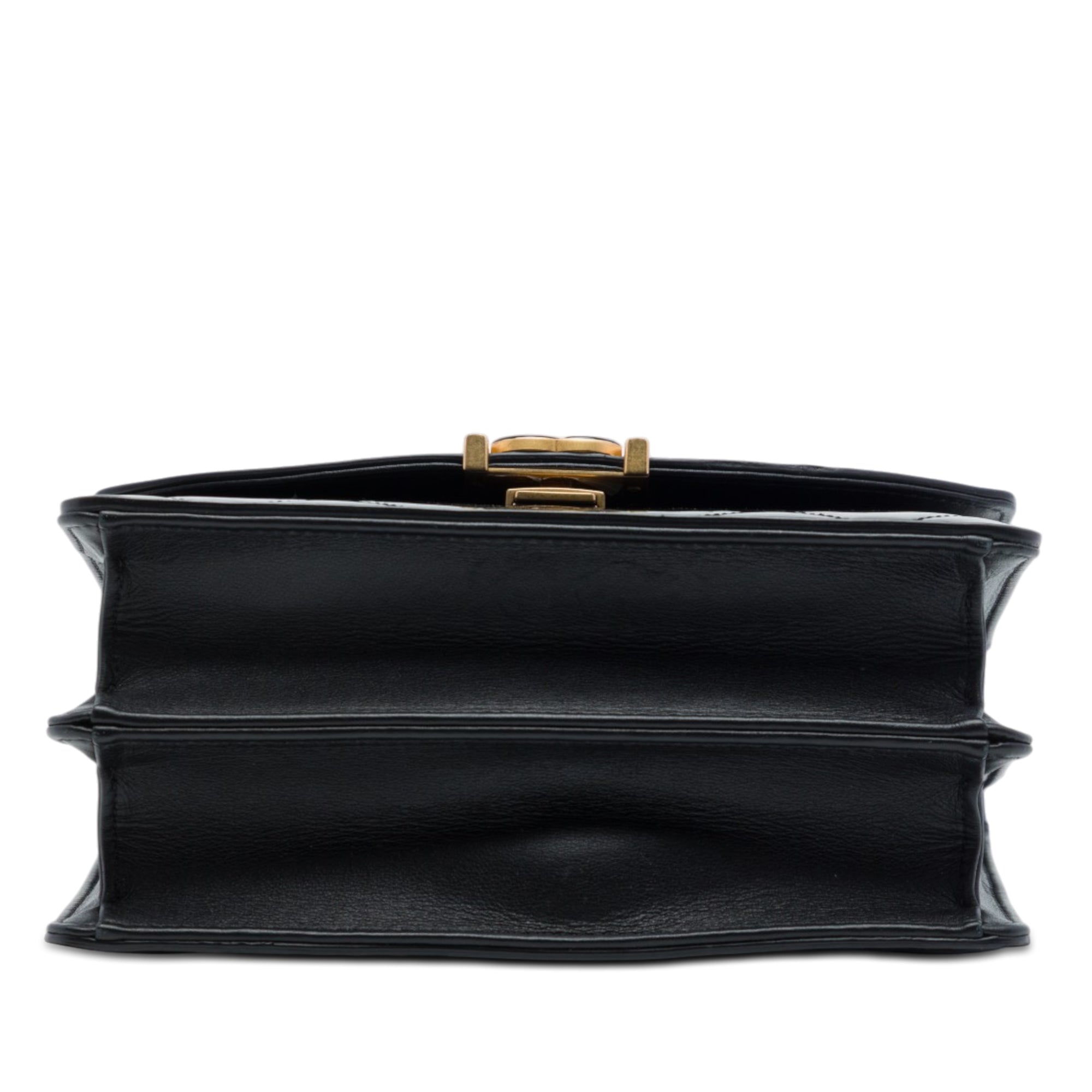Chanel CC Quilted Patent Accordion Pushlock Top Handle Flap - image 3