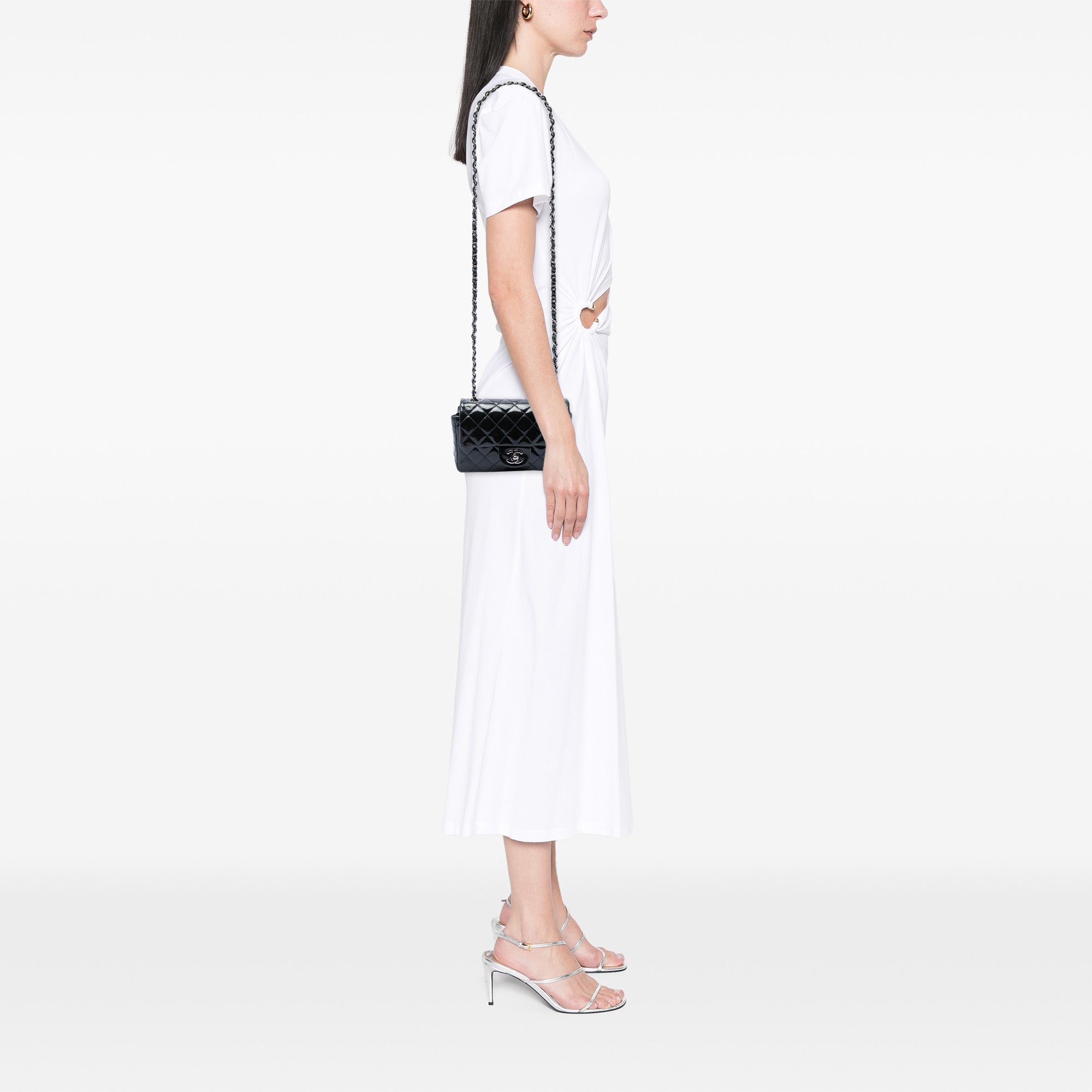 Chanel Mini Rectangular Classic Patent Single Flap - image 6