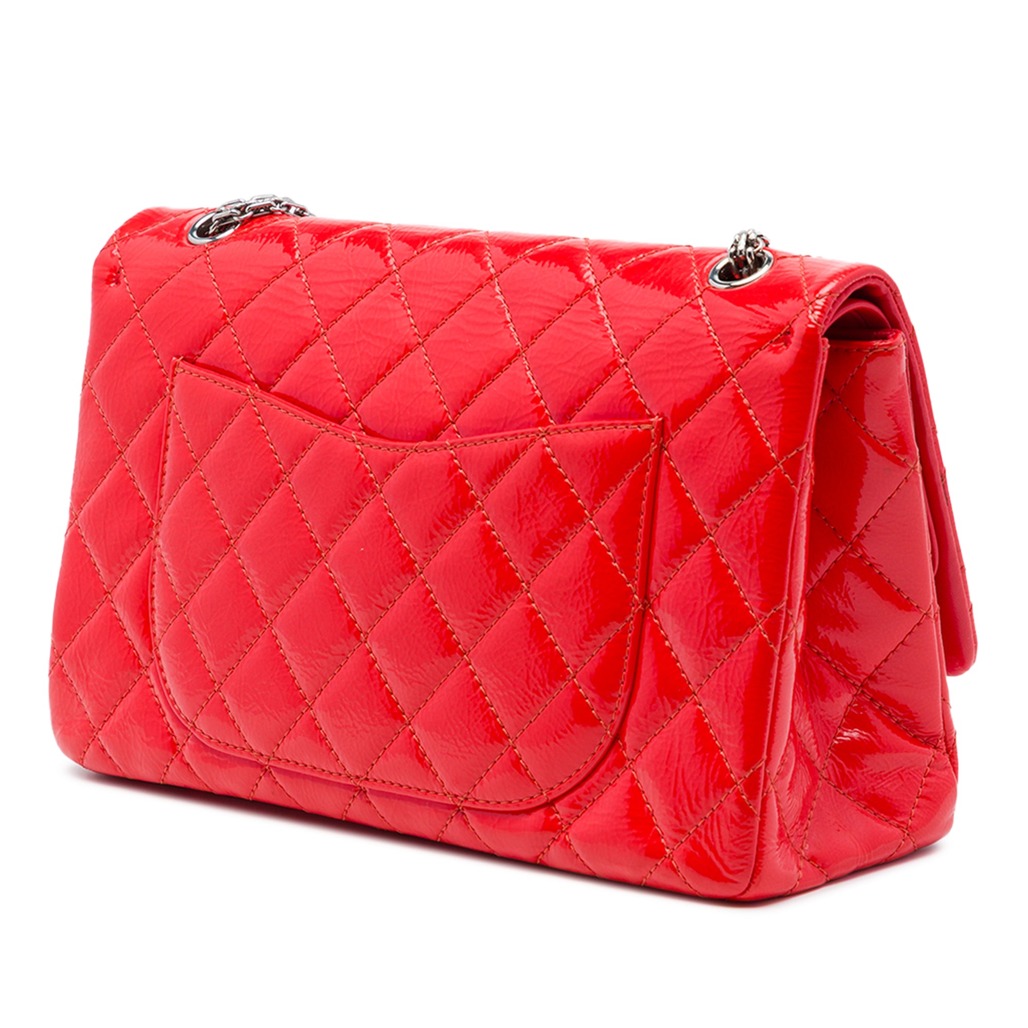 Chanel Quilted Crinkled Patent Reissue 2.55 Double Flap 227 - image 2