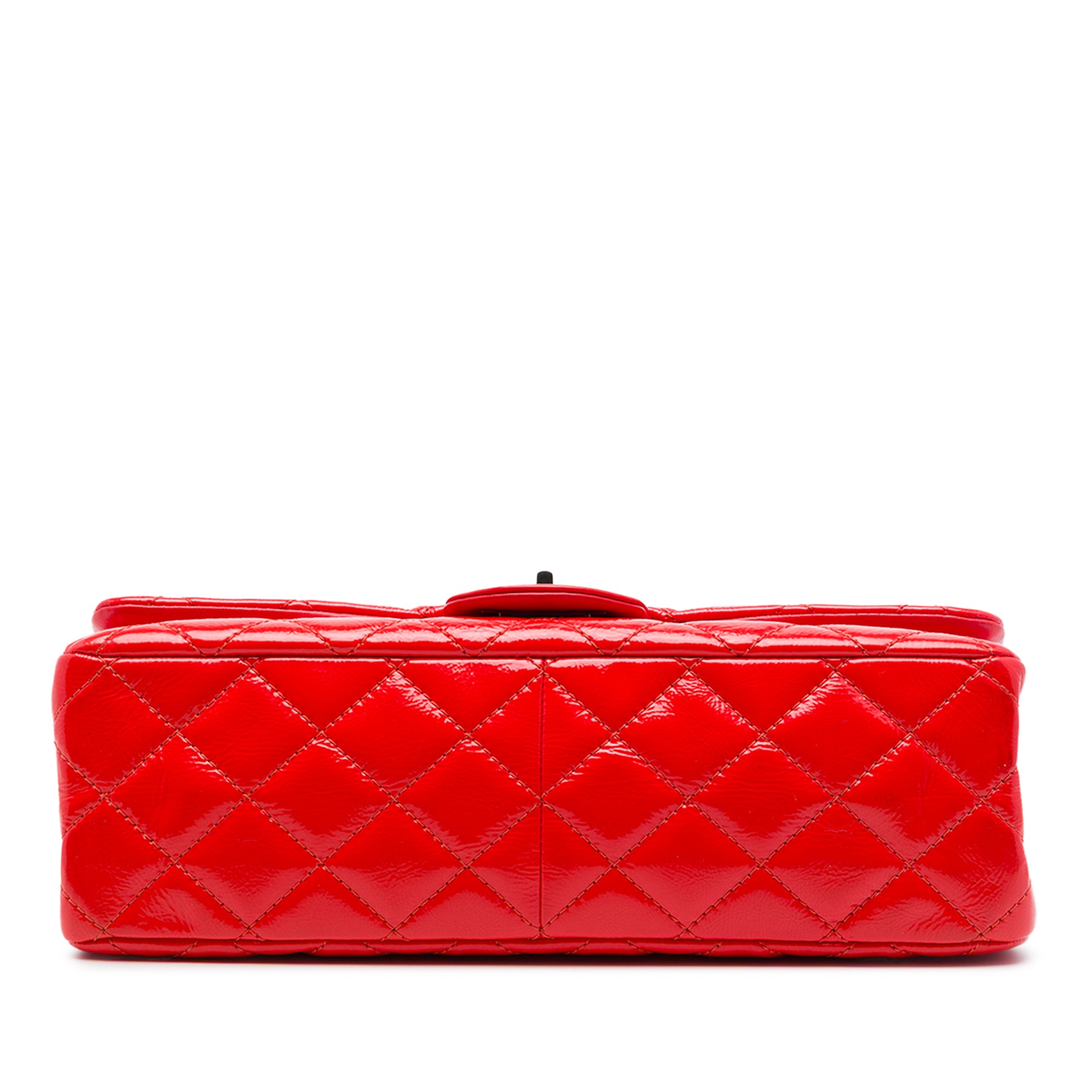 Chanel Quilted Crinkled Patent Reissue 2.55 Double Flap 227 - image 3