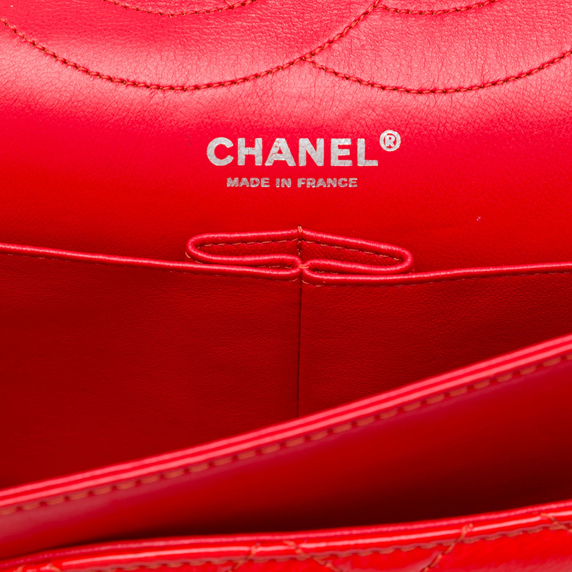 Chanel Quilted Crinkled Patent Reissue 2.55 Double Flap 227 - image 5