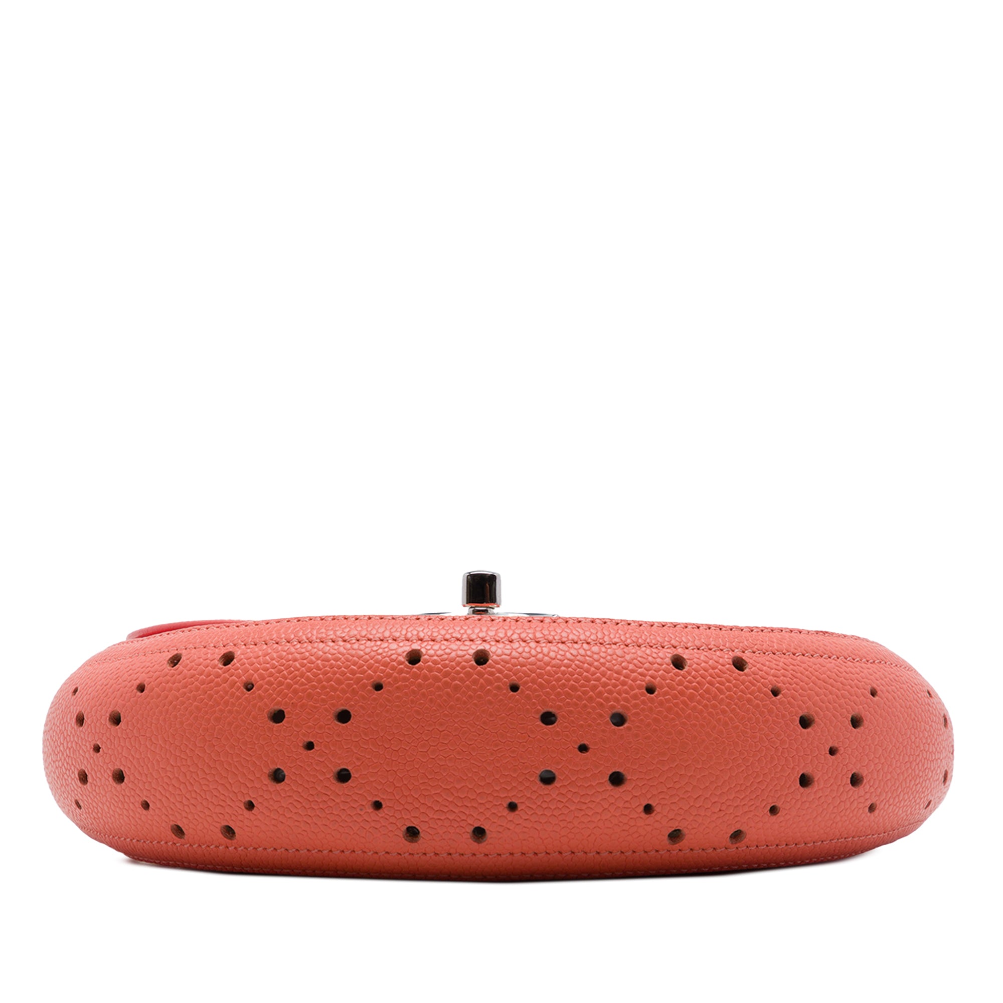 Chanel Small CC Perforated Caviar Messenger Flap - image 3