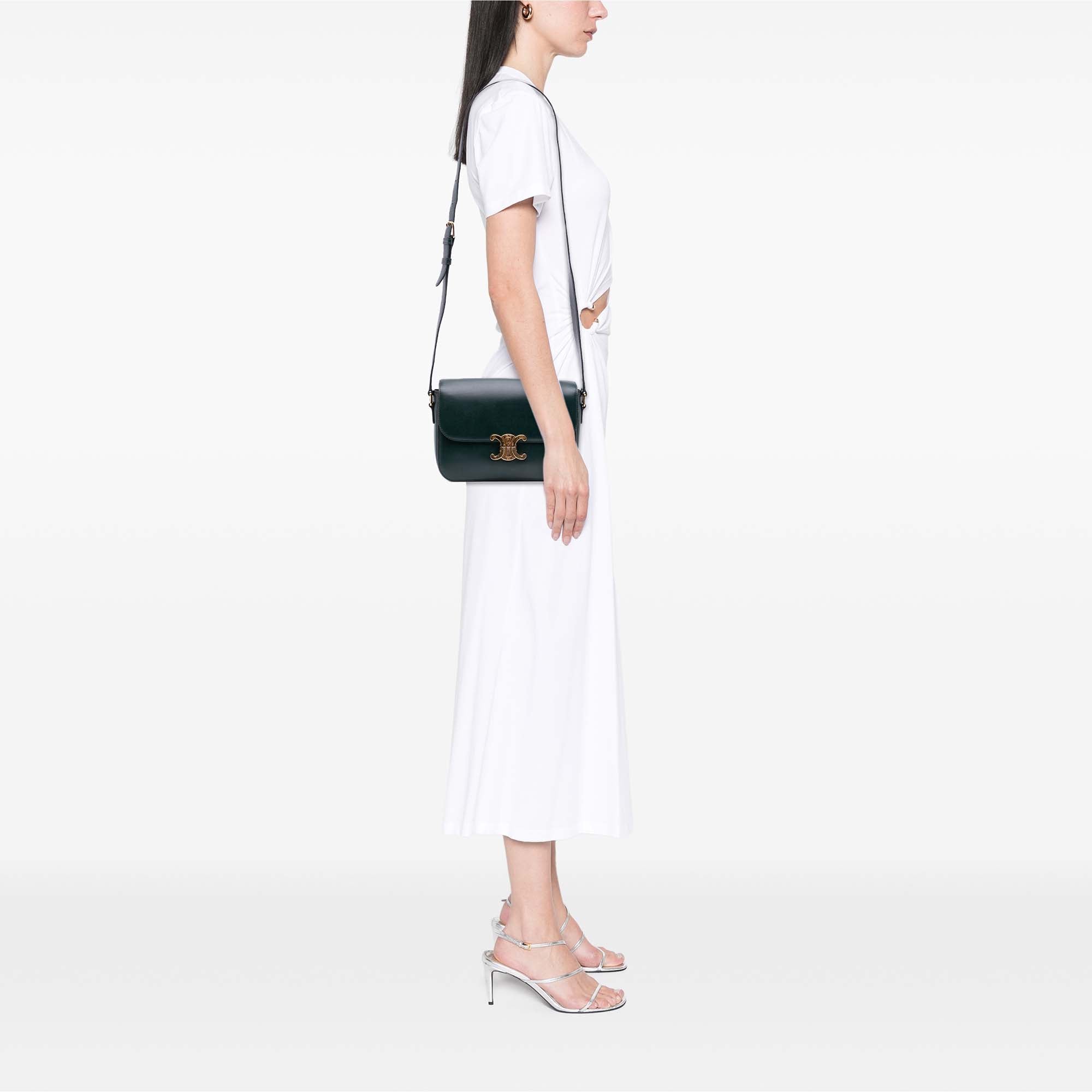 Celine Classique Shiny Calfskin Triomphe Crossbody - image 10