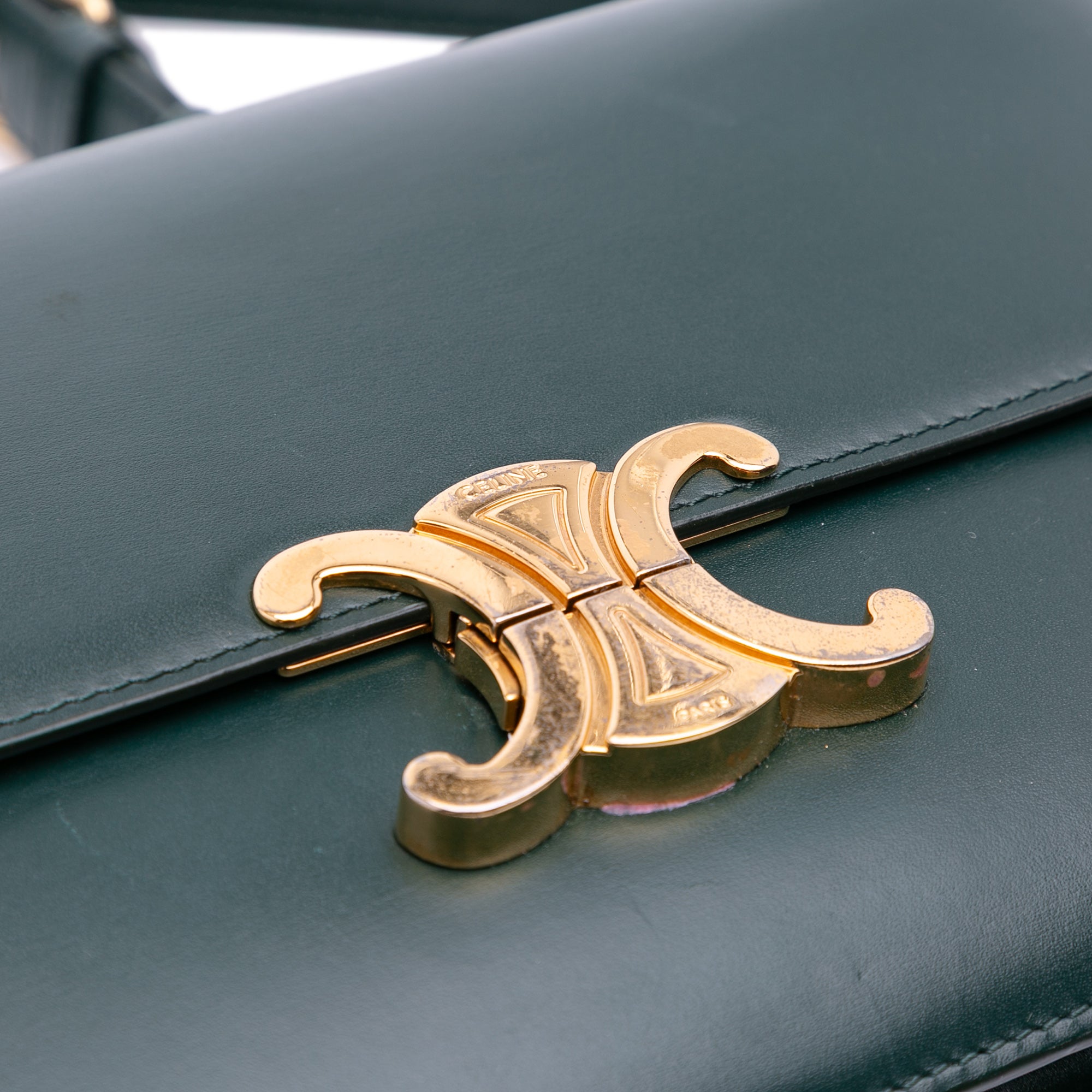 Celine Classique Shiny Calfskin Triomphe Crossbody - image 9