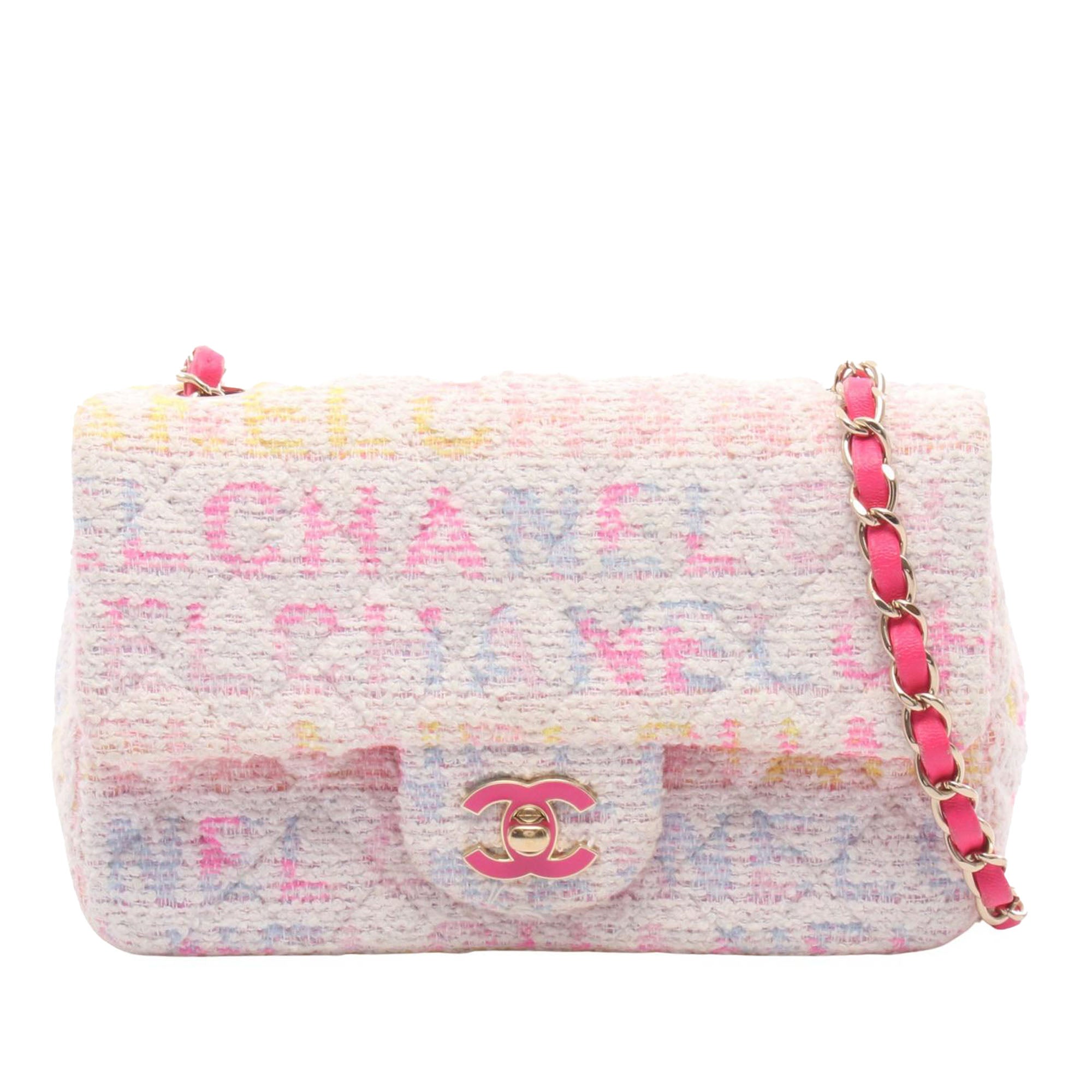 Chanel Mini Rectangular Tweed Single Flap - image 1