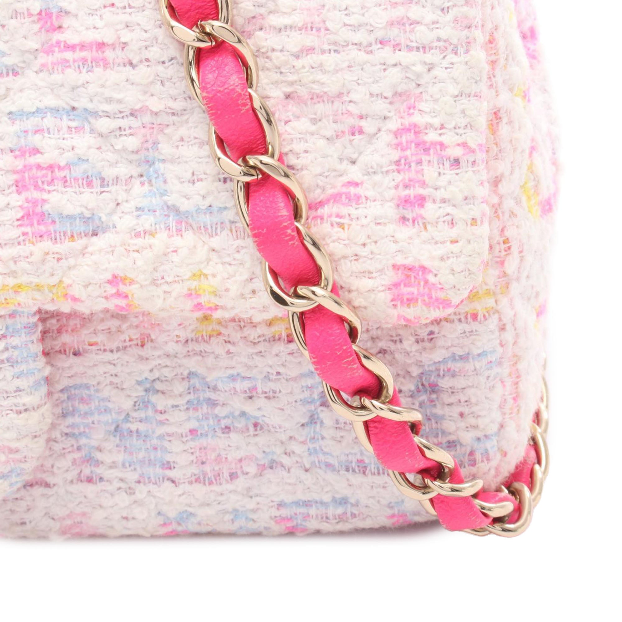 Chanel Mini Rectangular Tweed Single Flap - image 13