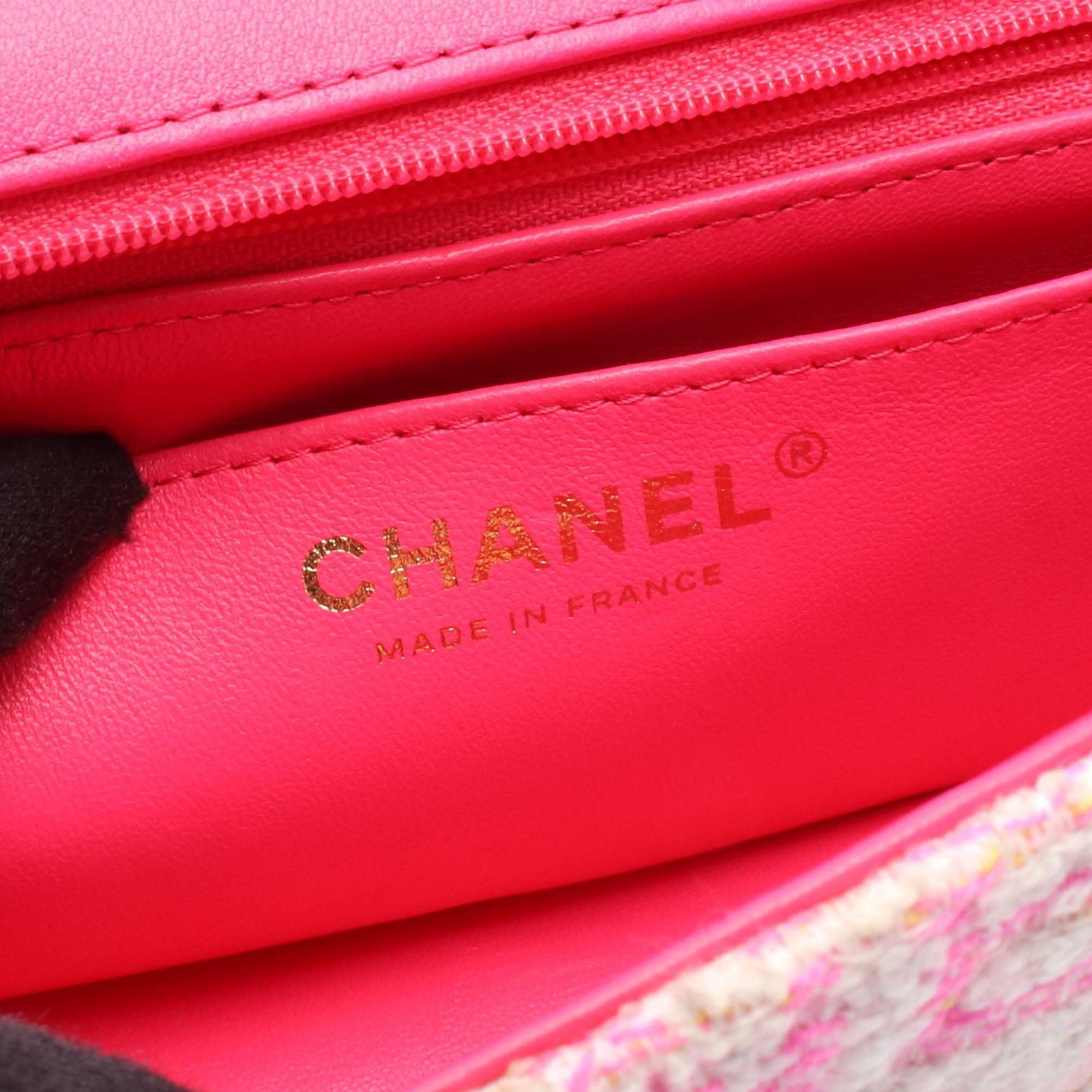Chanel Mini Rectangular Tweed Single Flap - image 4