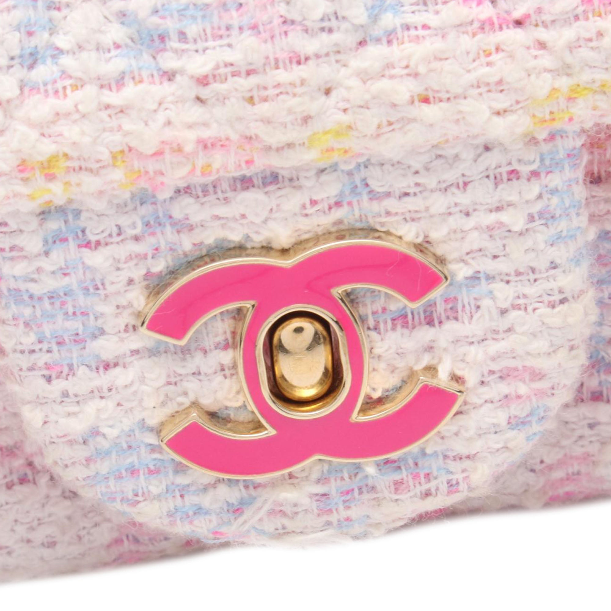 Chanel Mini Rectangular Tweed Single Flap - image 6