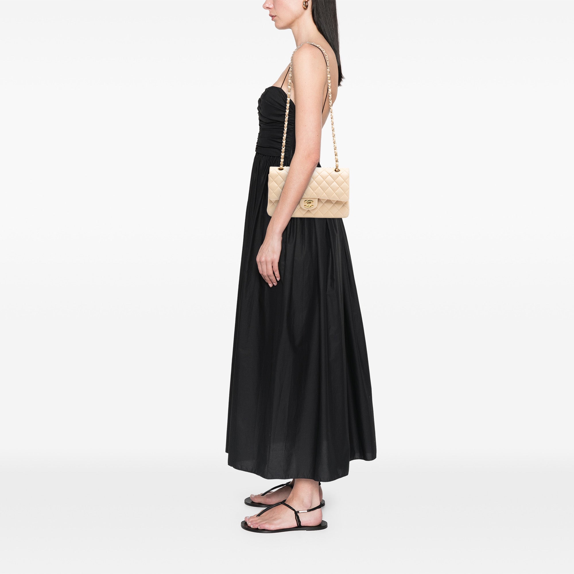 Chanel Medium Classic Lambskin Double Flap - image 7