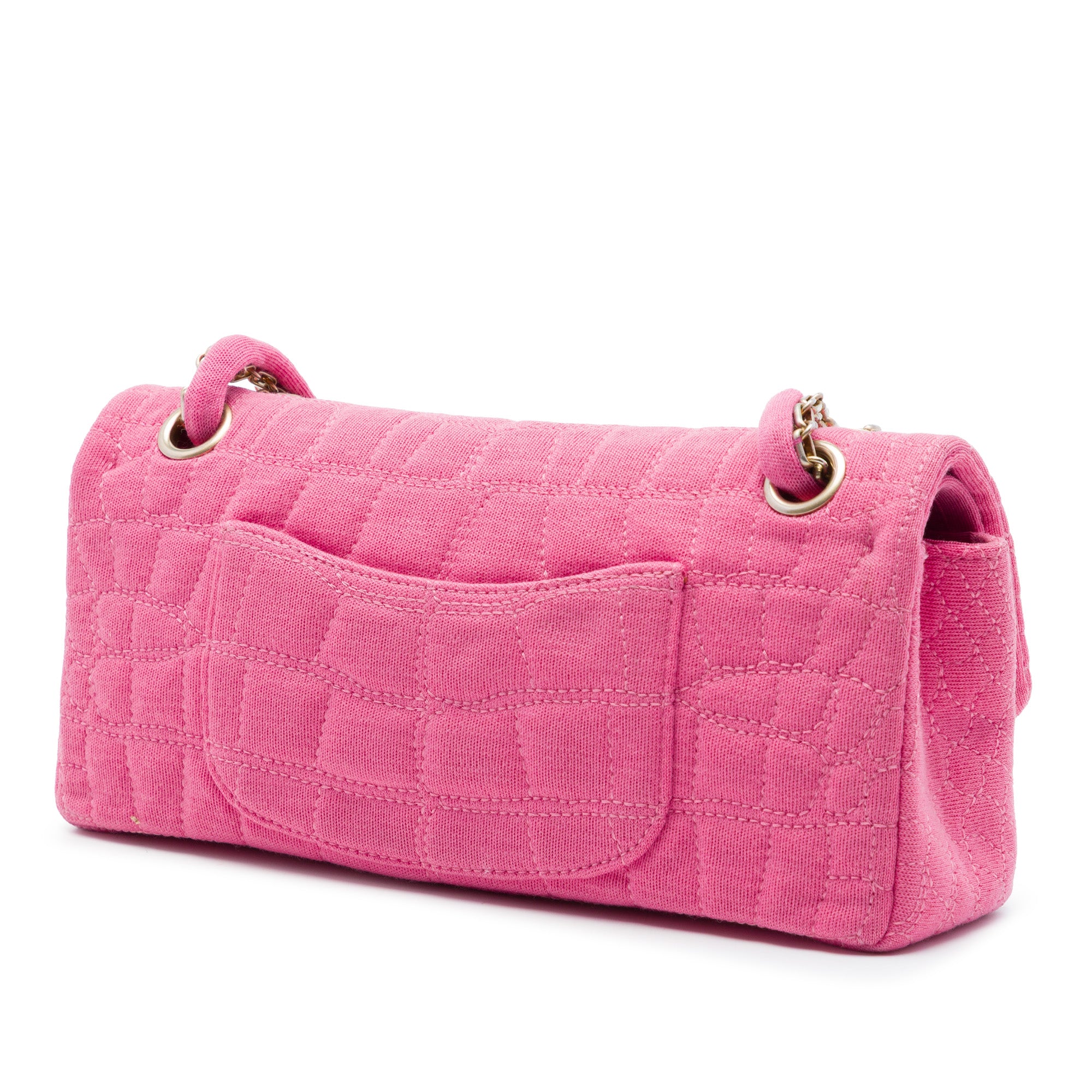 Chanel Croc Quilted Jersey Reissue 2.55 East West Double Flap - image 2