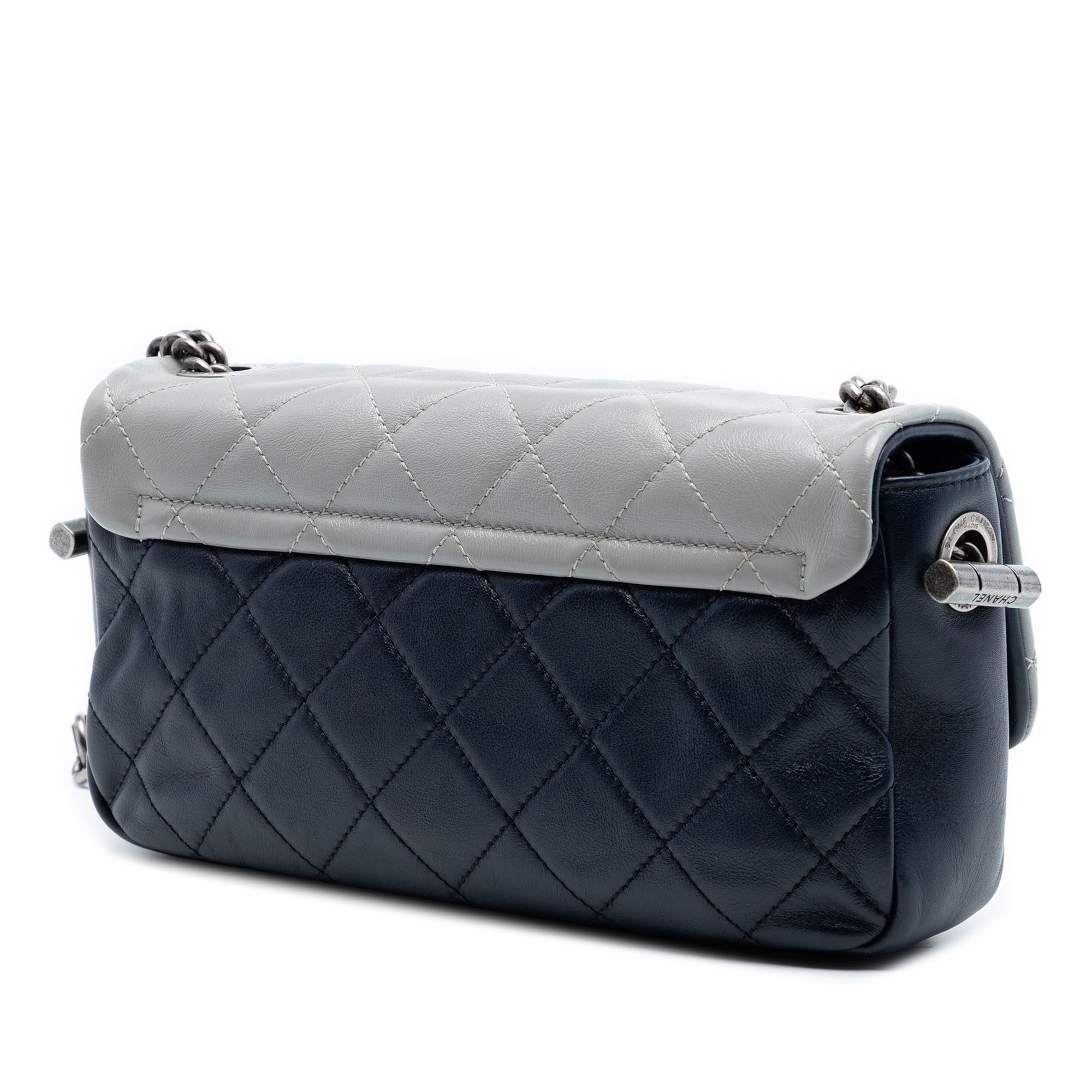 Chanel Medium Quilted Tricolor Lambskin Country Chic Flap - image 2
