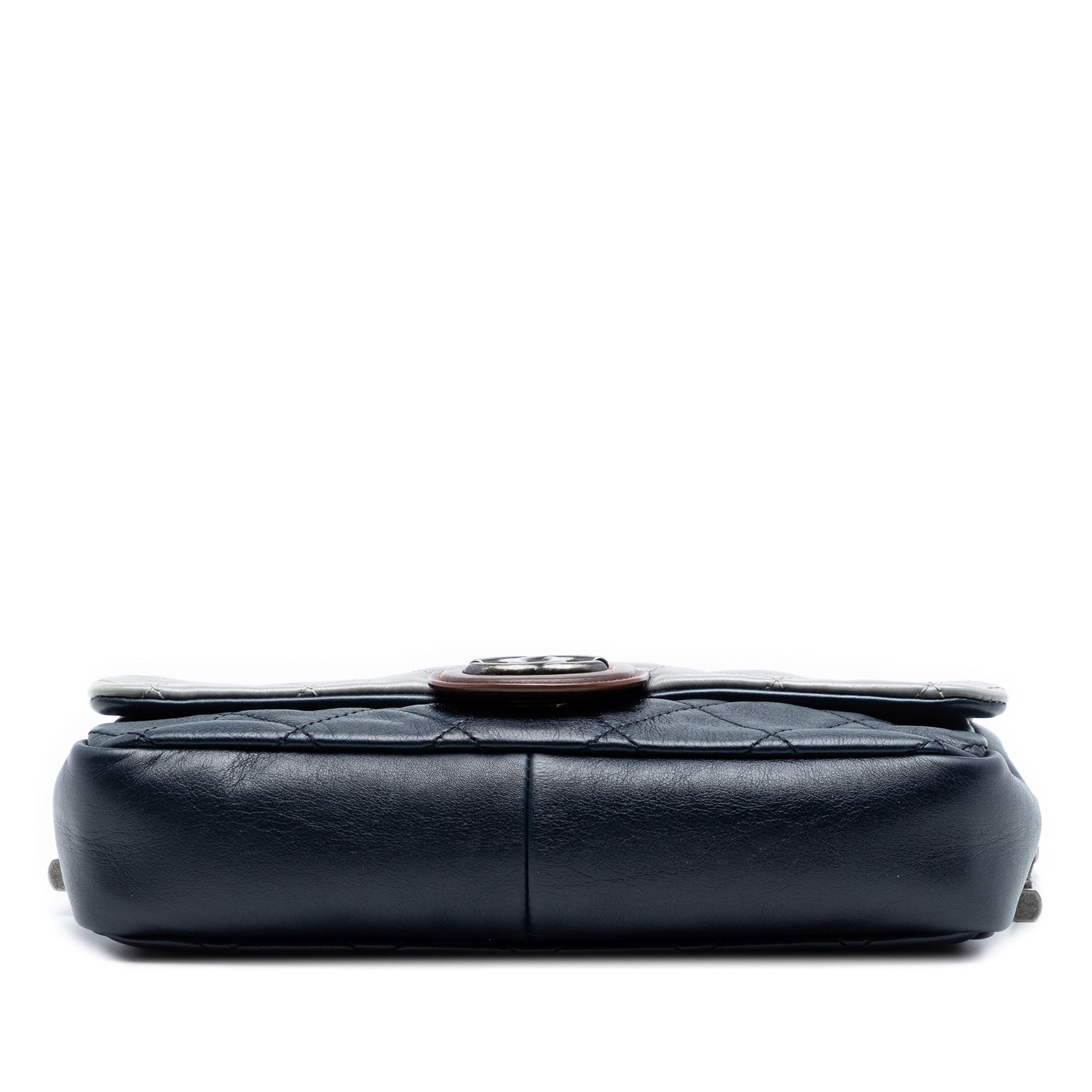 Chanel Medium Quilted Tricolor Lambskin Country Chic Flap - image 3