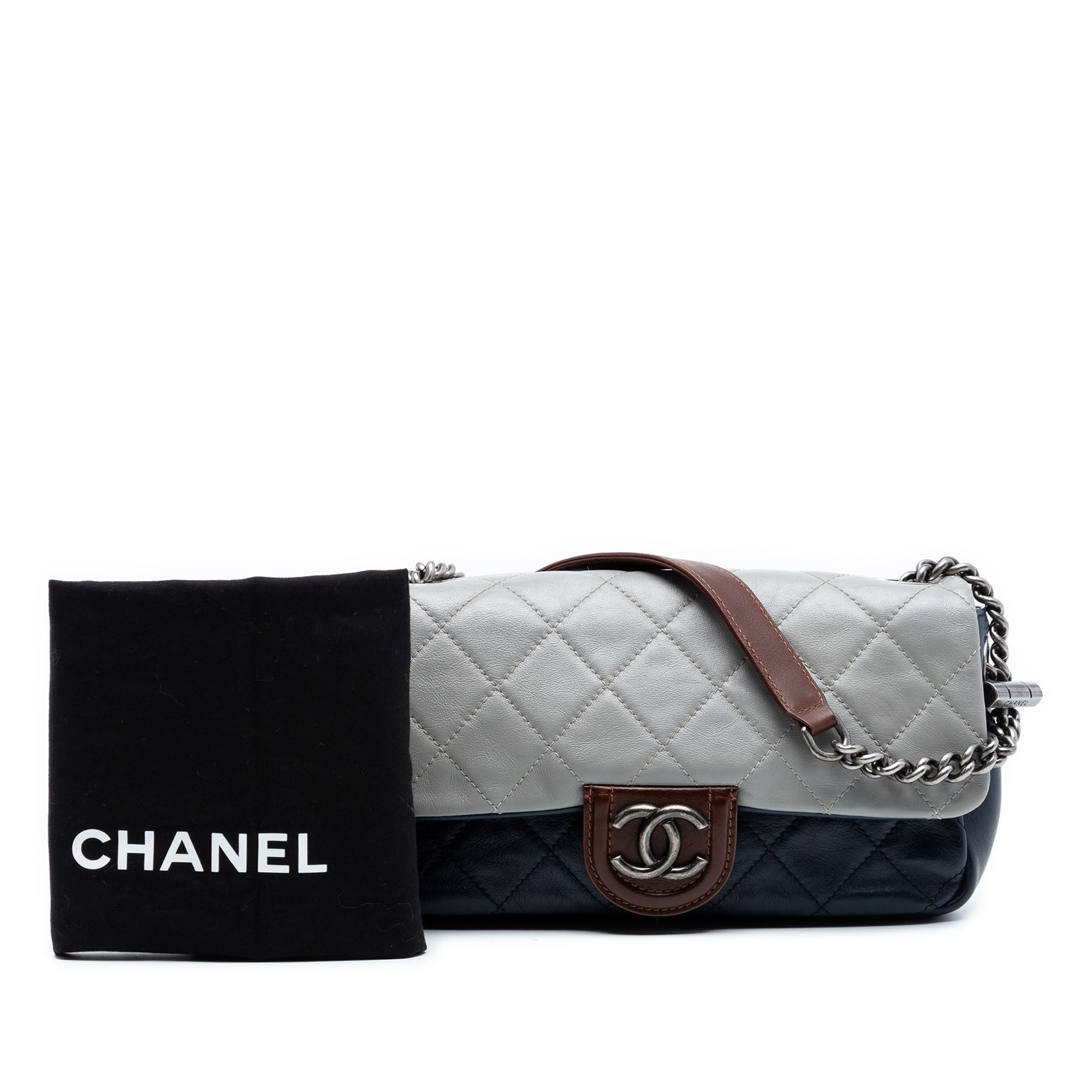 Chanel Medium Quilted Tricolor Lambskin Country Chic Flap - image 8
