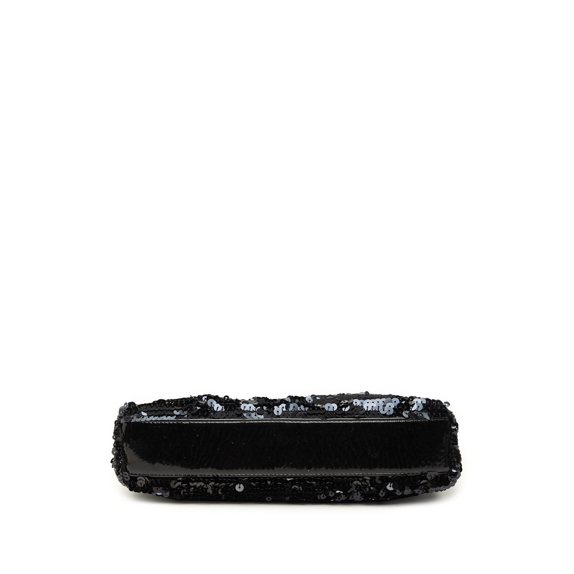 Chanel Patent Trimmed Sequined Satin Reissue 2.55 Single Flap 226 - image 3