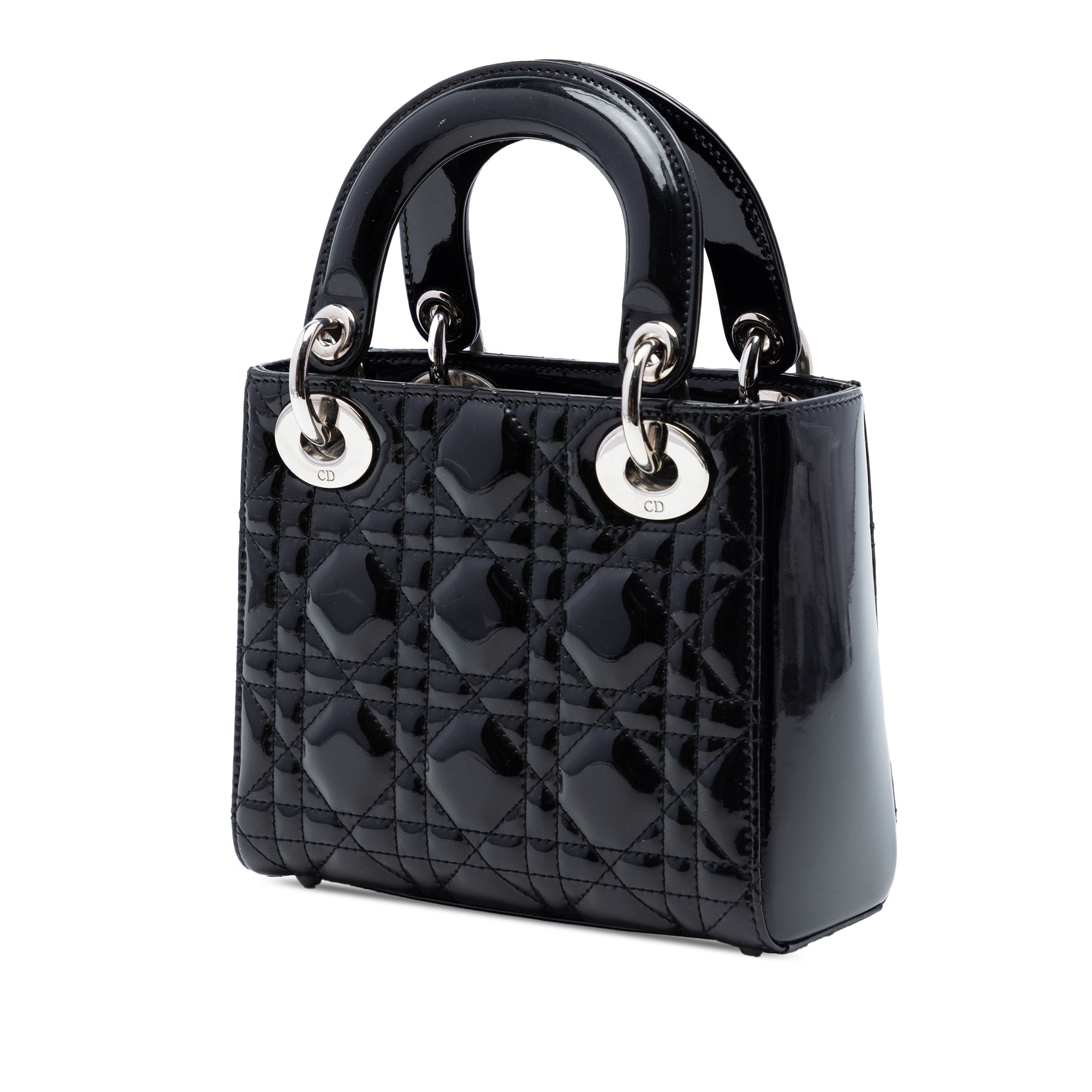 Dior Mini Patent Cannage Lady Dior - image 2