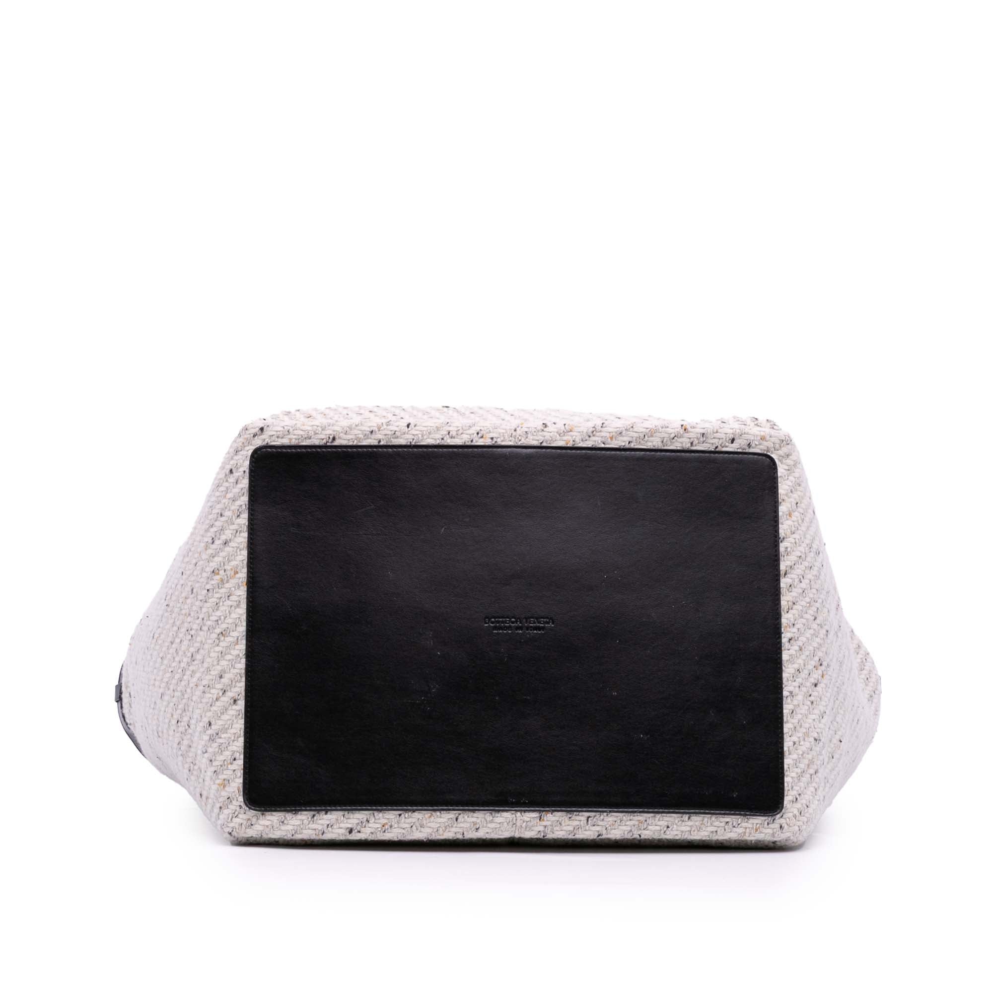 Bottega Large Wool and Calfskin  Tote