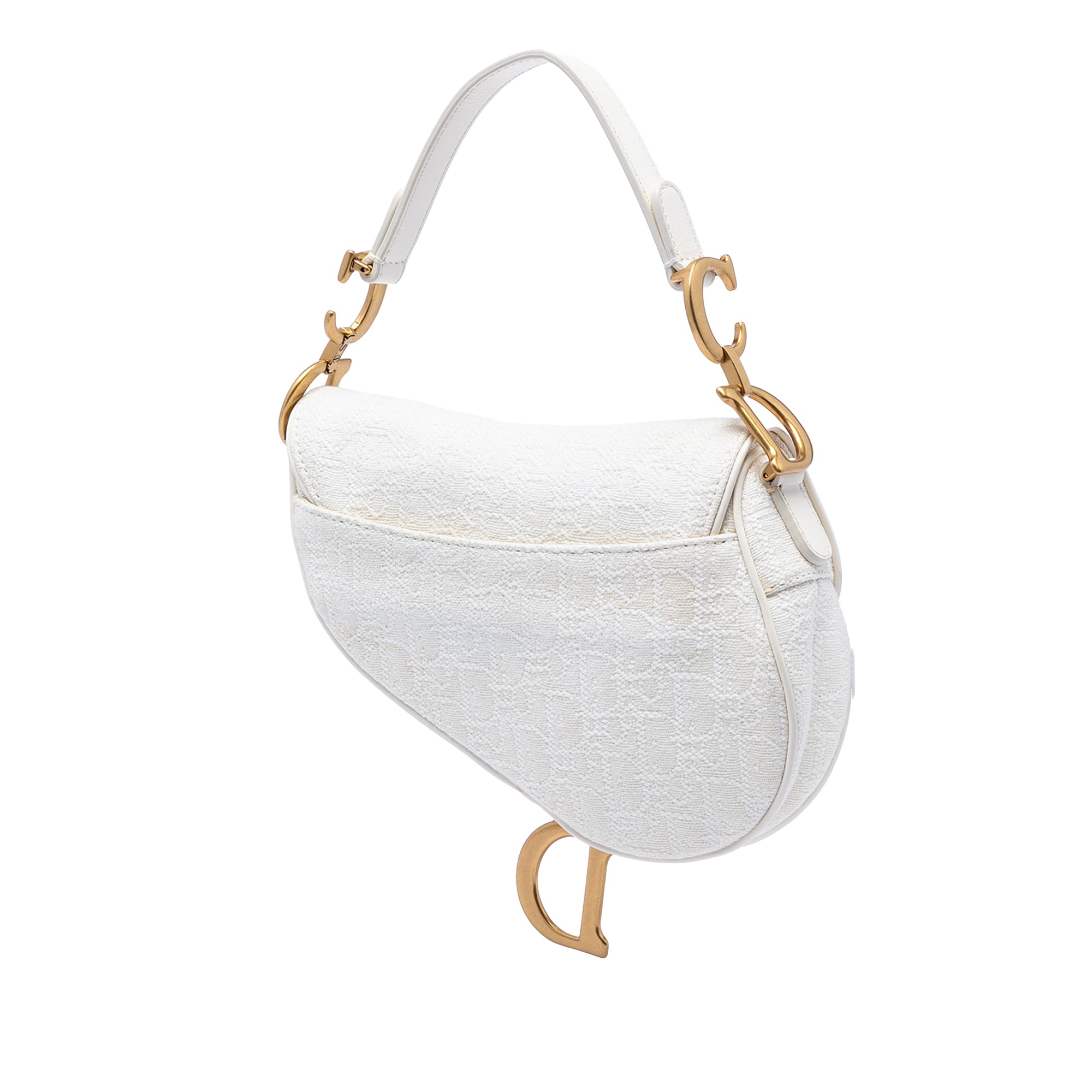 Dior Mini Oblique Embroidered Canvas Saddle Bag - image 2