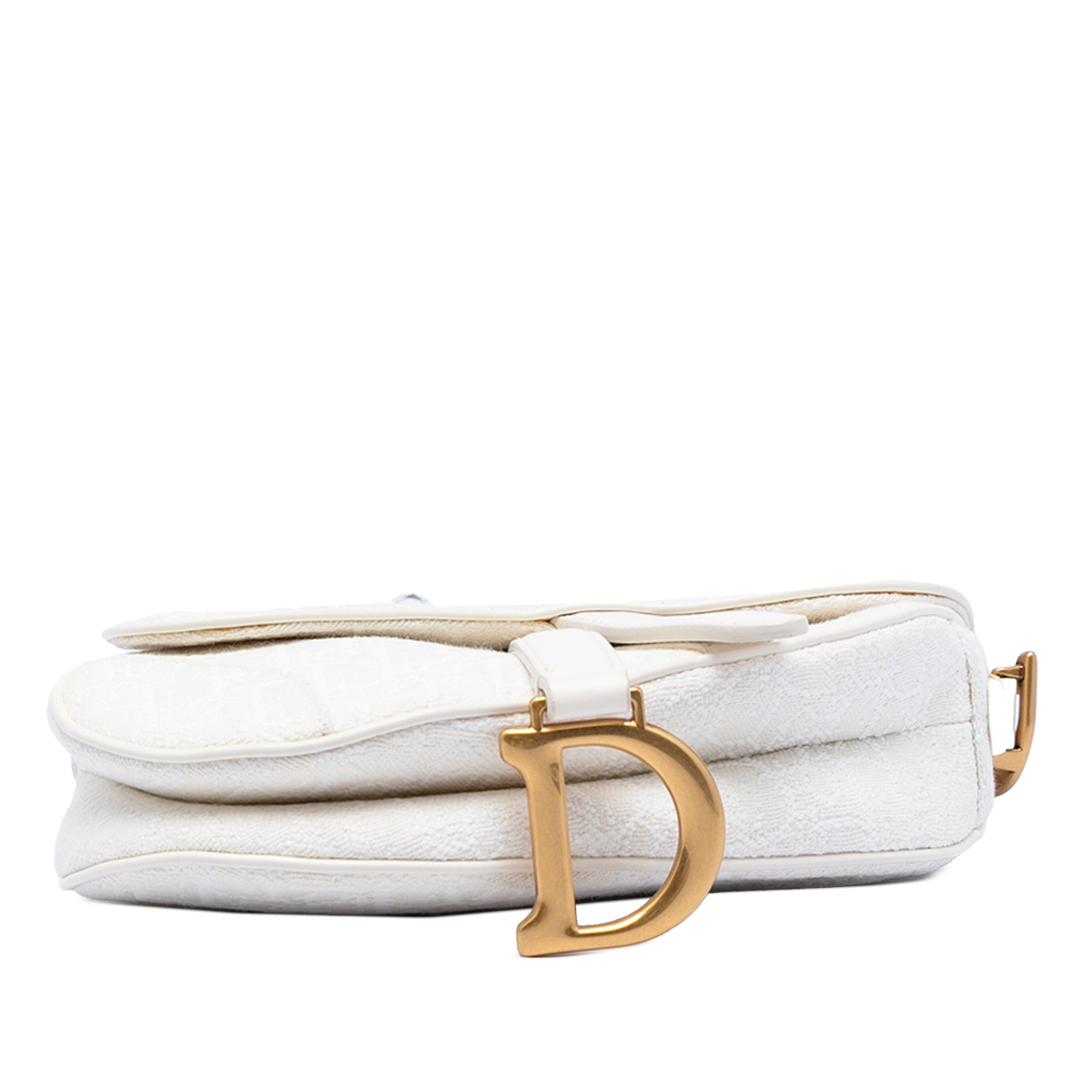 Dior Mini Oblique Embroidered Canvas Saddle Bag - image 3