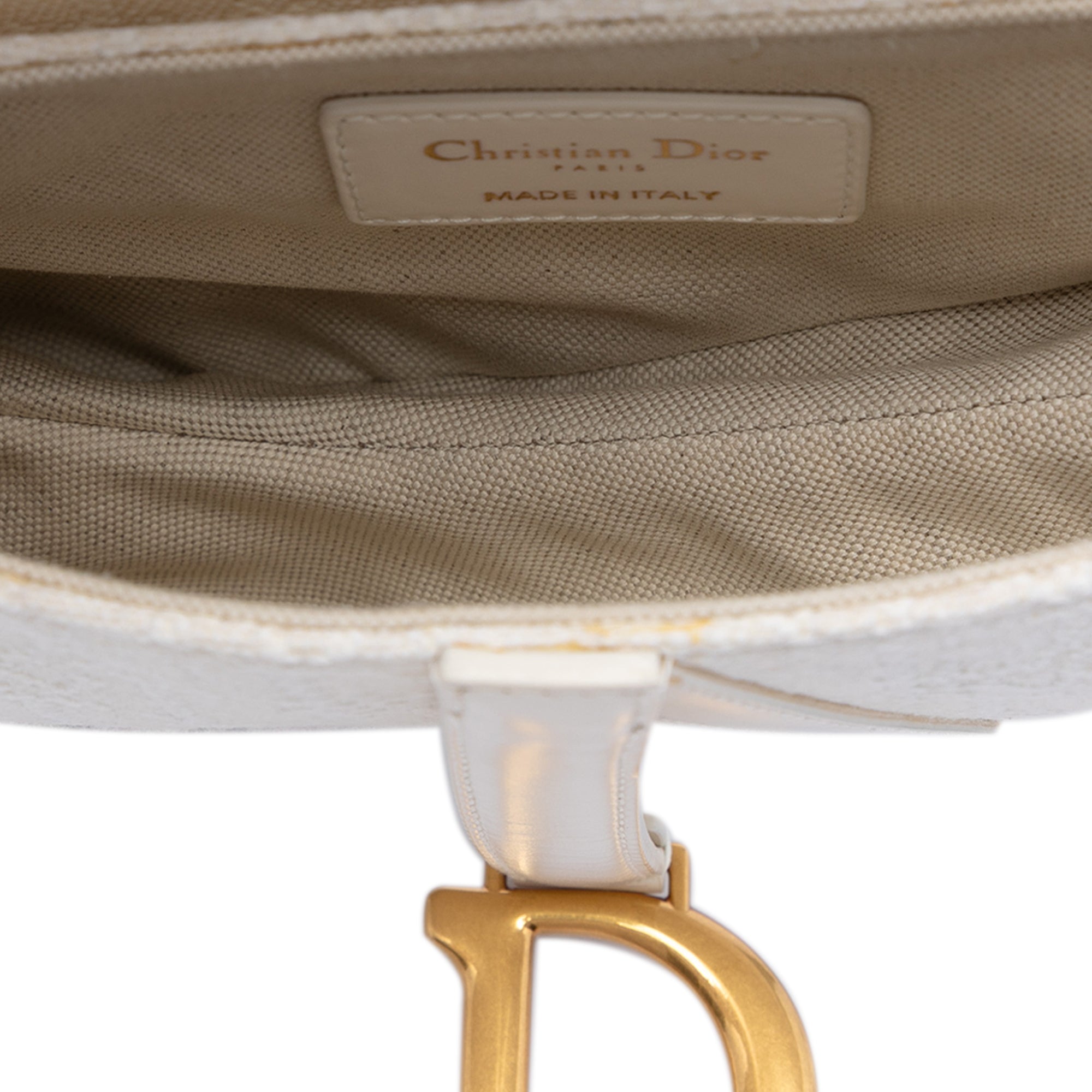 Dior Mini Oblique Embroidered Canvas Saddle Bag - image 4