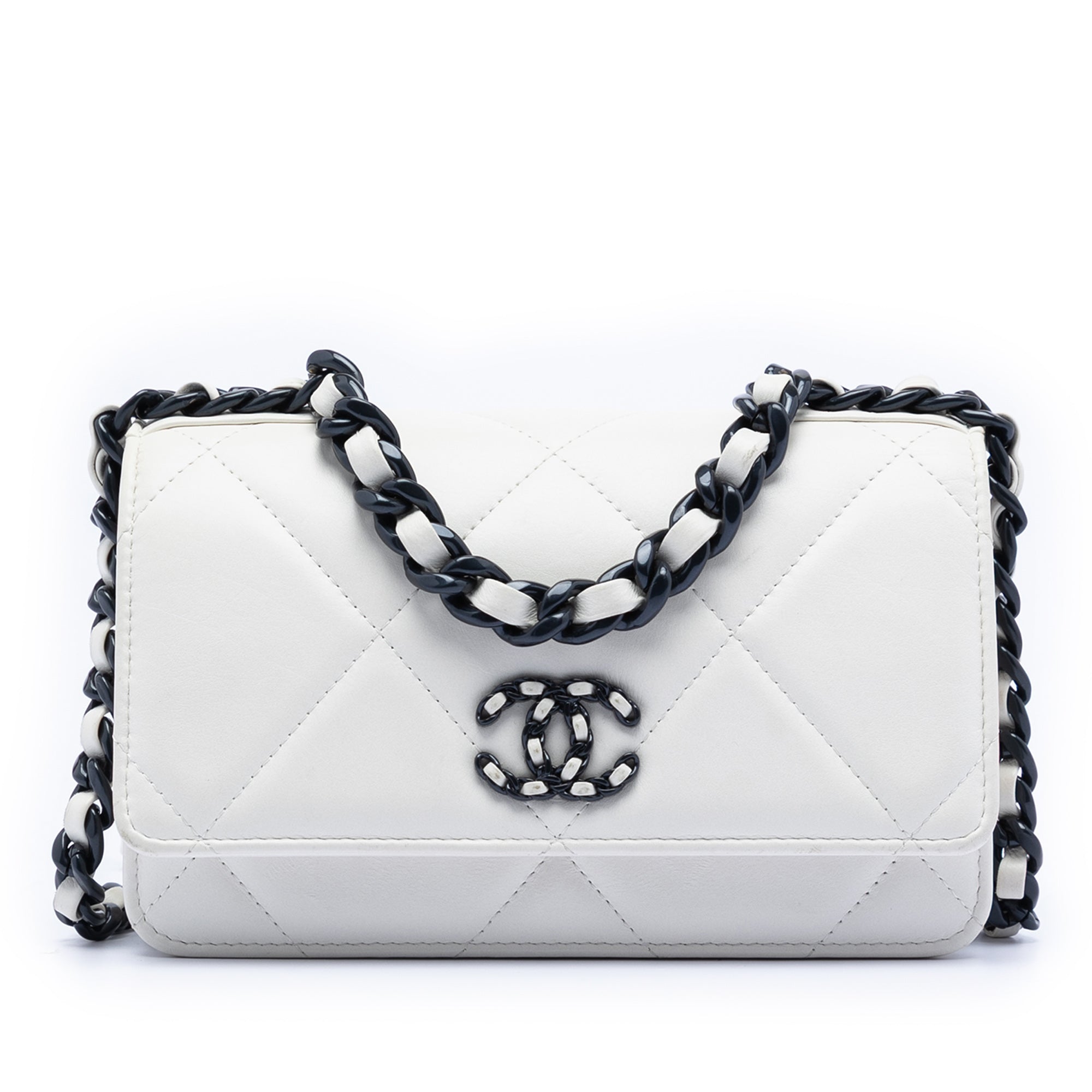 Chanel Quilted Lambskin 19 Wallet on Chain - image 1